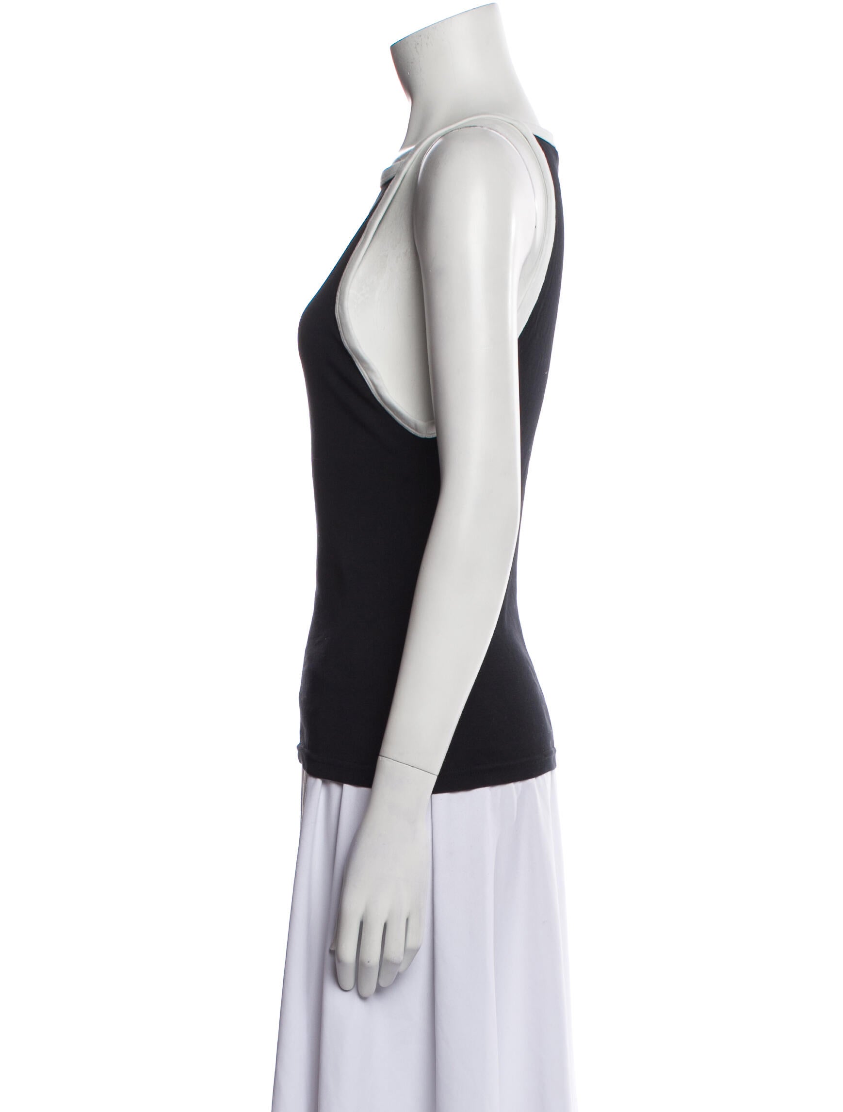 Courrèges Square Neckline Sleeveless Top w/ Tags