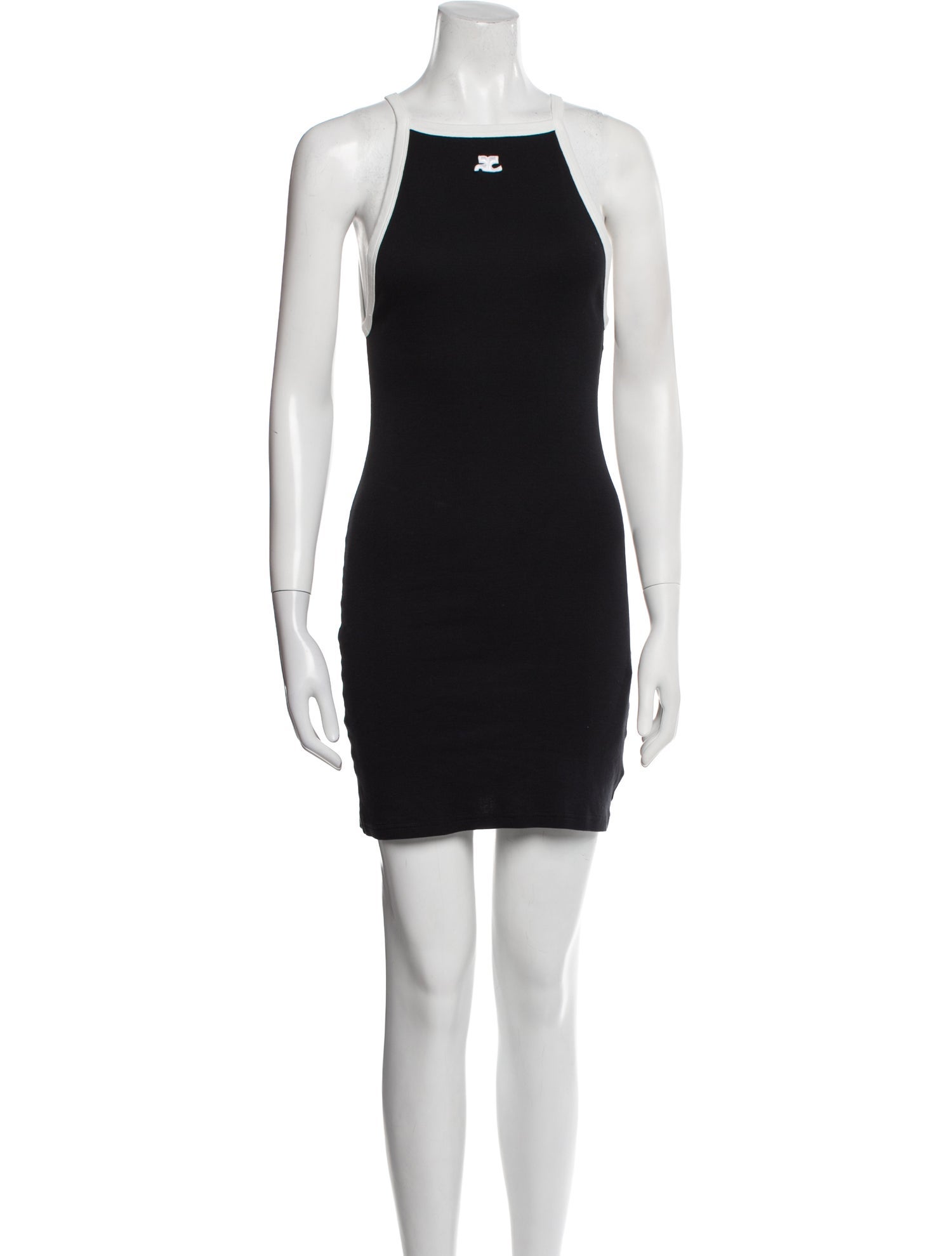 Courrèges Square Neckline Mini Dress