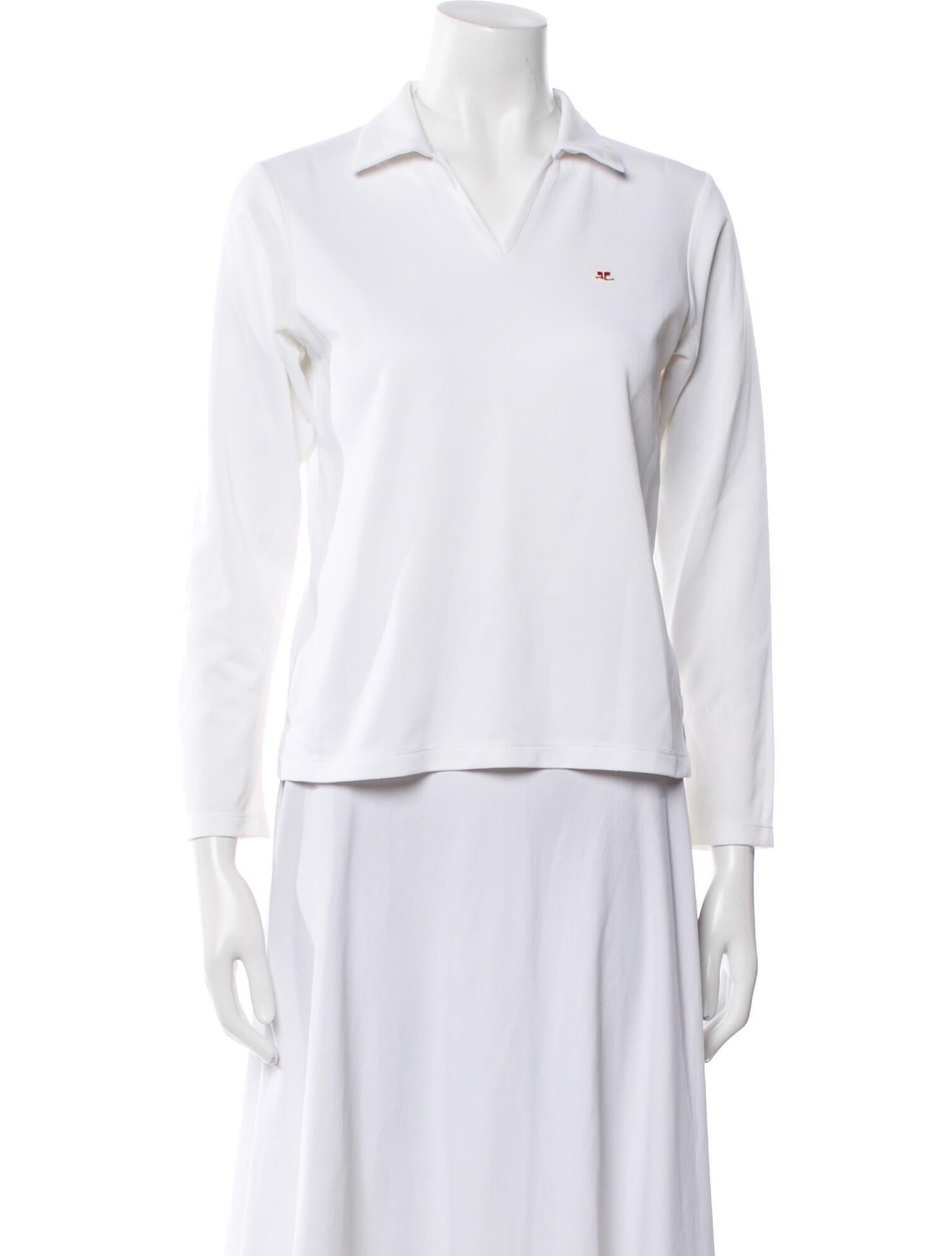 Courrèges Three-Quarter Sleeve Polo