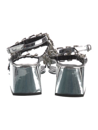 Courrèges Patent Leather Sandals