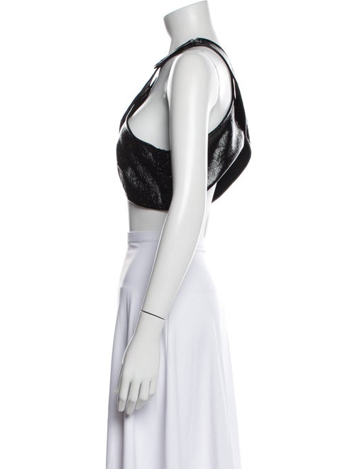Courrèges Halterneck Sleeveless Crop Top