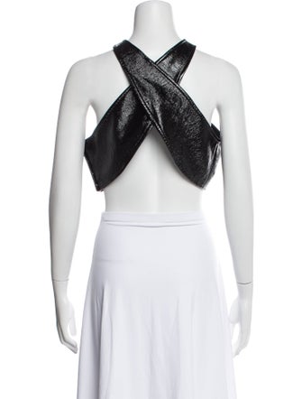 Courrèges Halterneck Sleeveless Crop Top