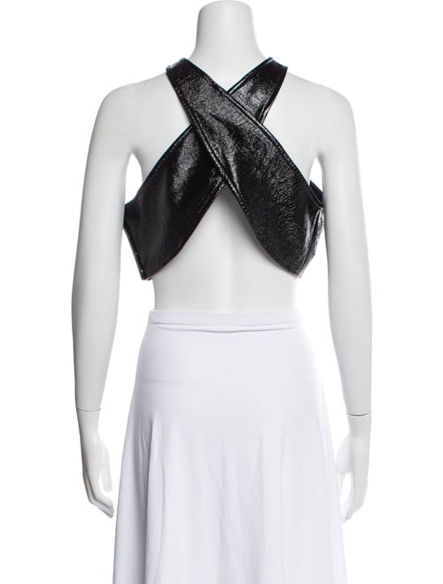Courrèges Halterneck Sleeveless Crop Top