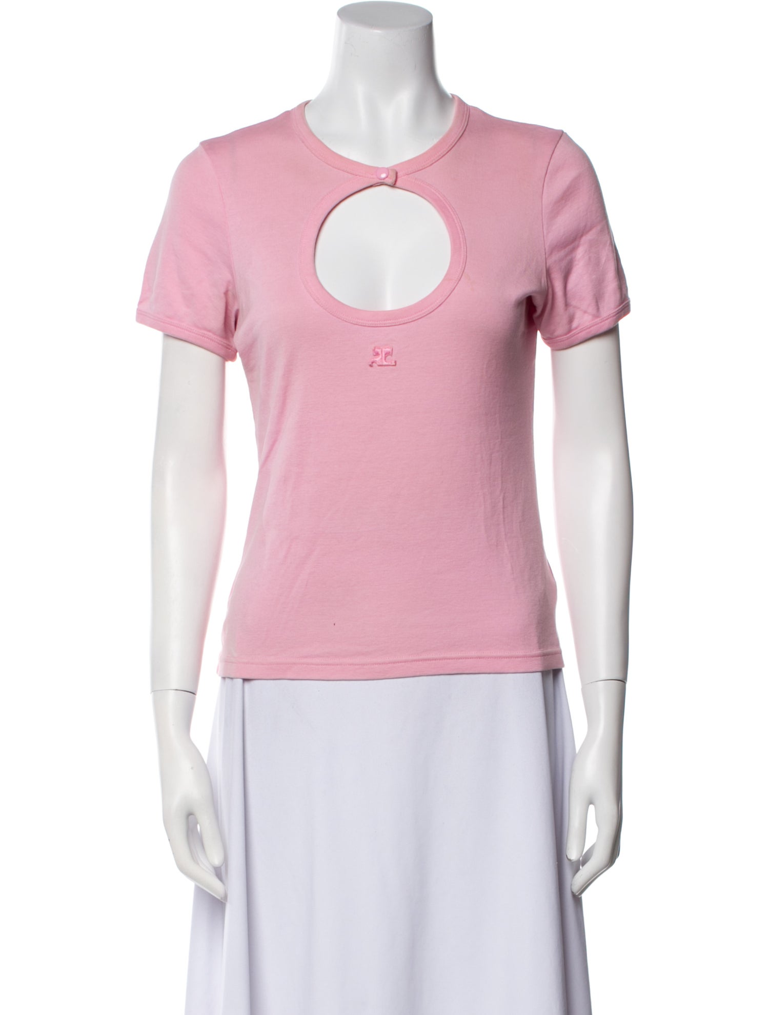 Courrèges Crew Neck Short Sleeve T-Shirt