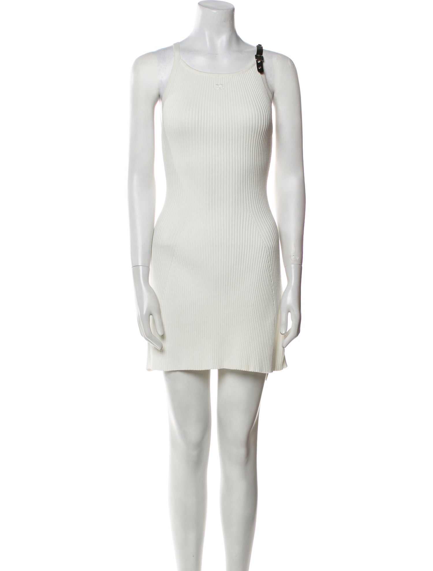 Courrèges Scoop Neck Mini Dress