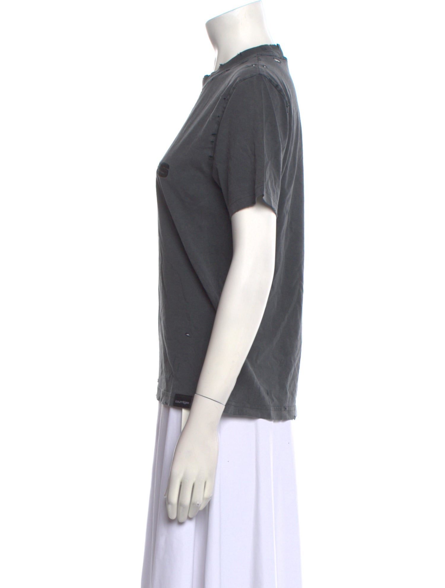 Courrèges Graphic Print Crew Neck T-Shirt