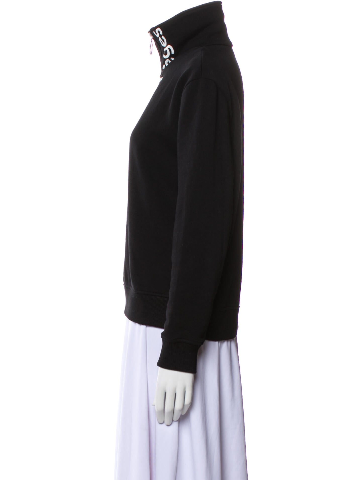 Courrèges Mock Neck Long Sleeve Sweatshirt