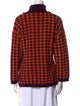 Courrèges Houndstooth Print Turtleneck Sweater