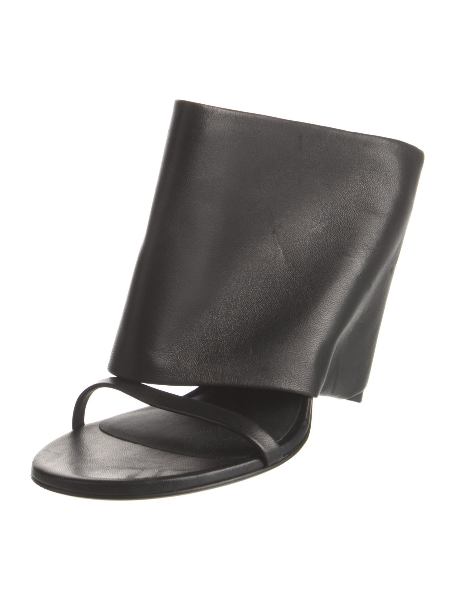 Courrèges Leather Slides