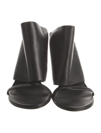 Courrèges Leather Slides