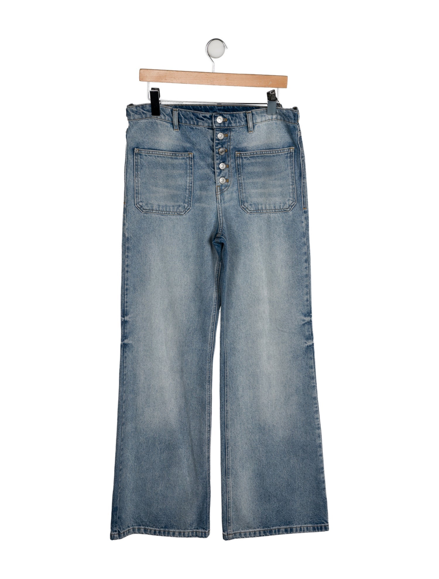 Courrèges High-Rise Wide Leg Jeans