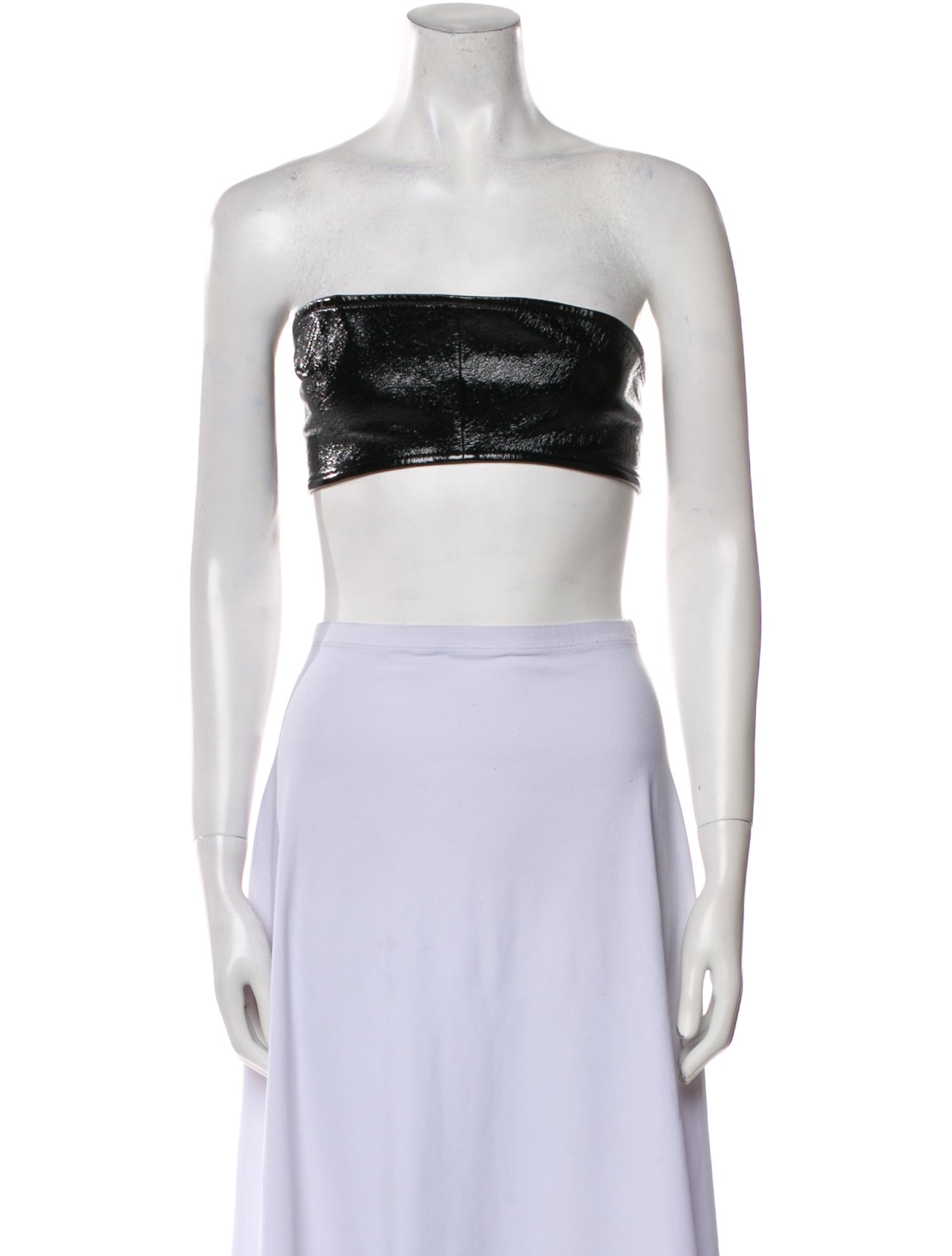 Courrèges Strapless Crop Top