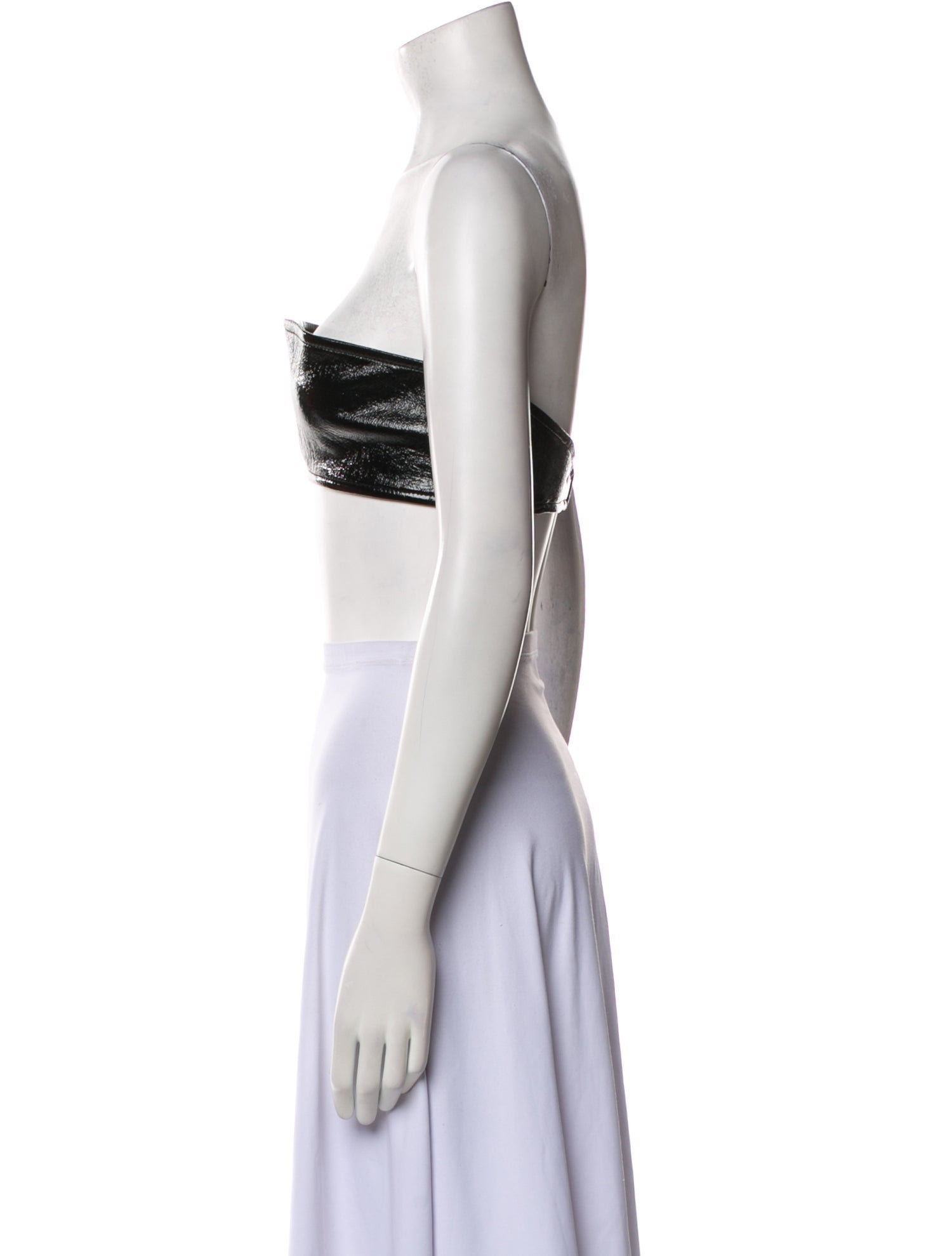 Courrèges Strapless Crop Top