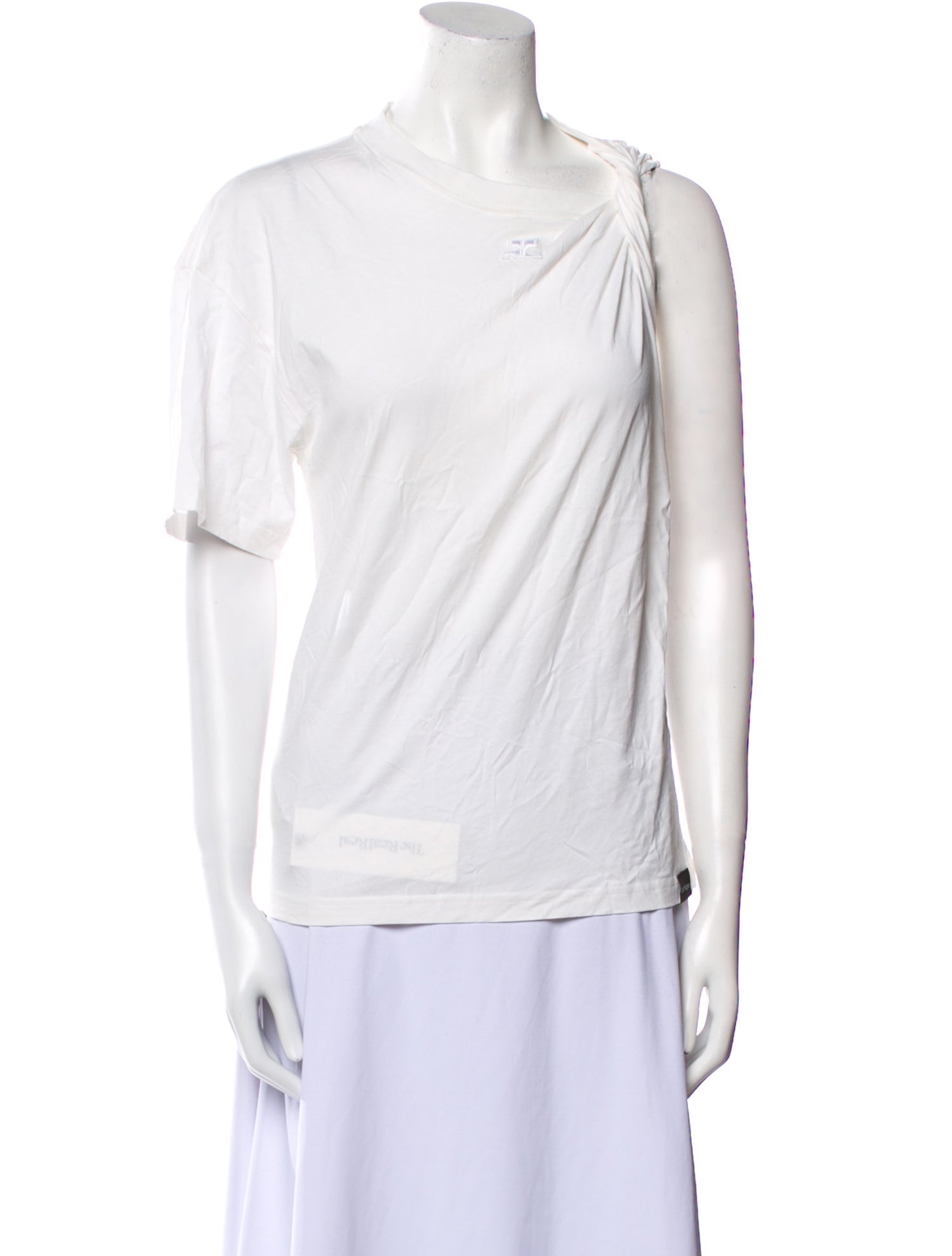 Courrèges Cowl Neck Sleeveless Blouse