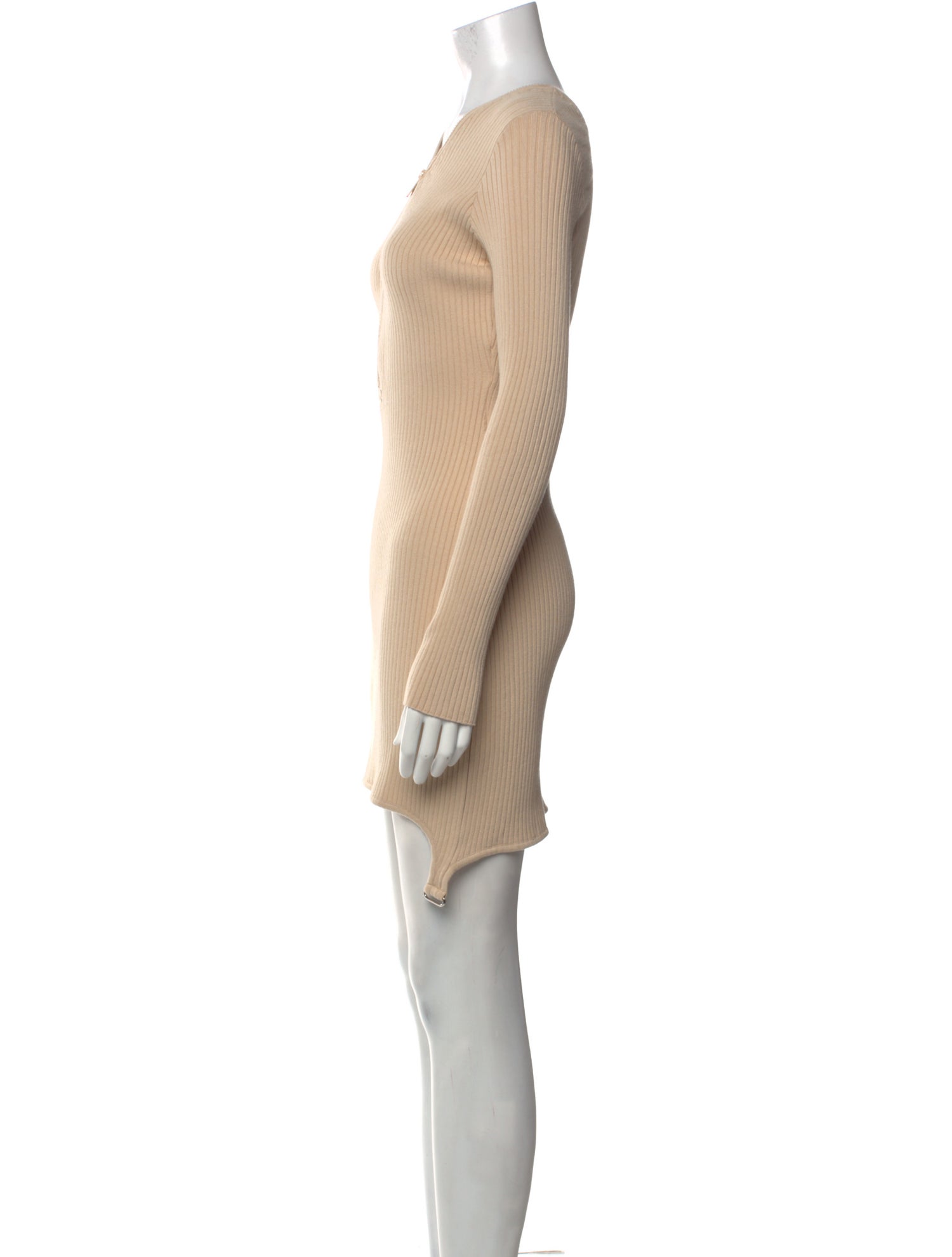 Courrèges V-Neck Mini Dress