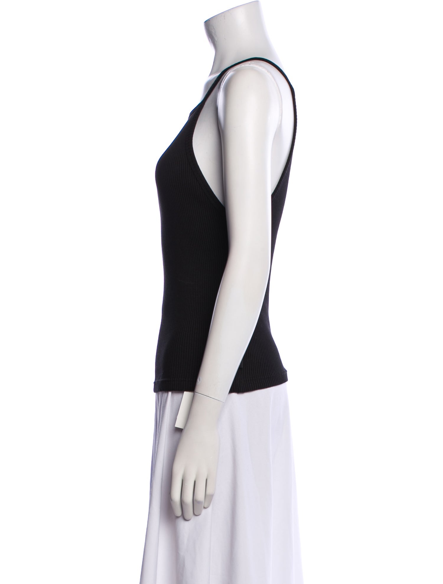 Courrèges Square Neckline Sleeveless Top