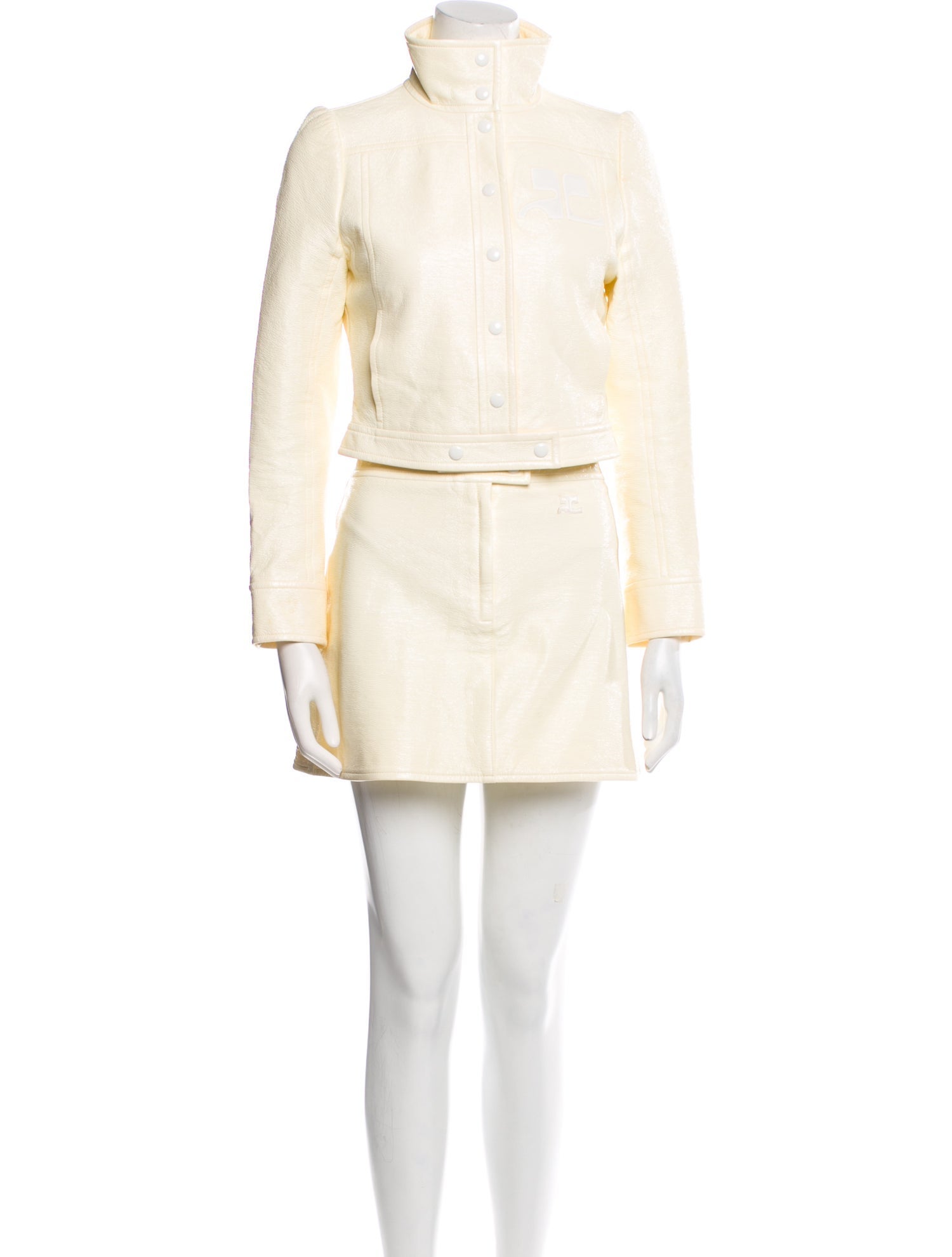 Courrèges Cutout Accent Skirt Set