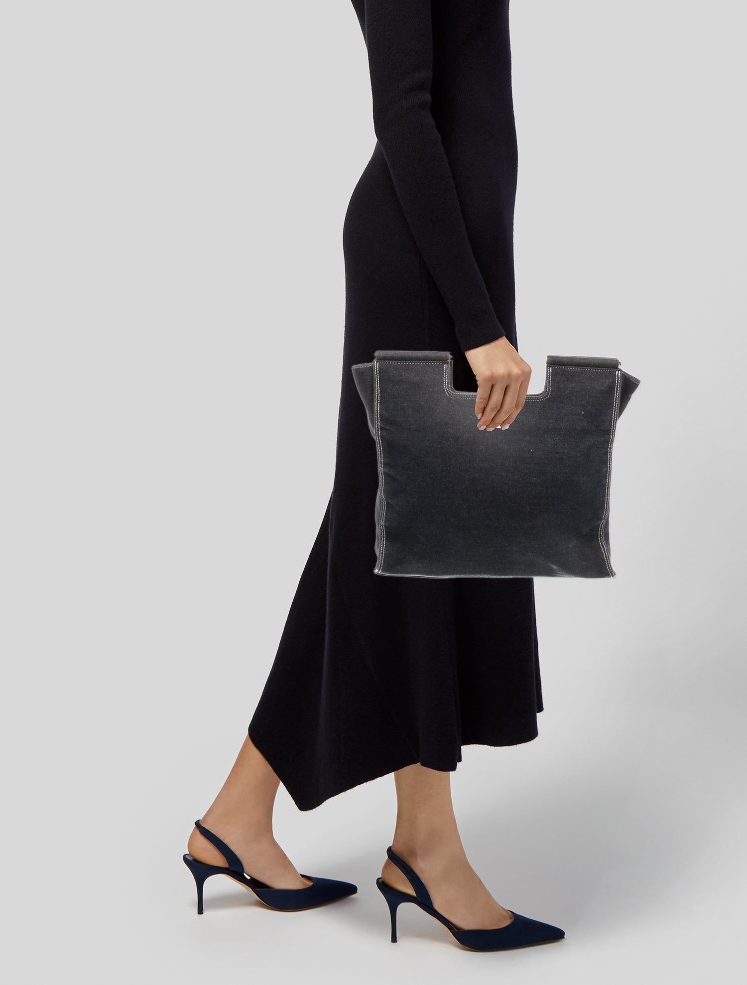 Courrèges Denim Messenger Bag