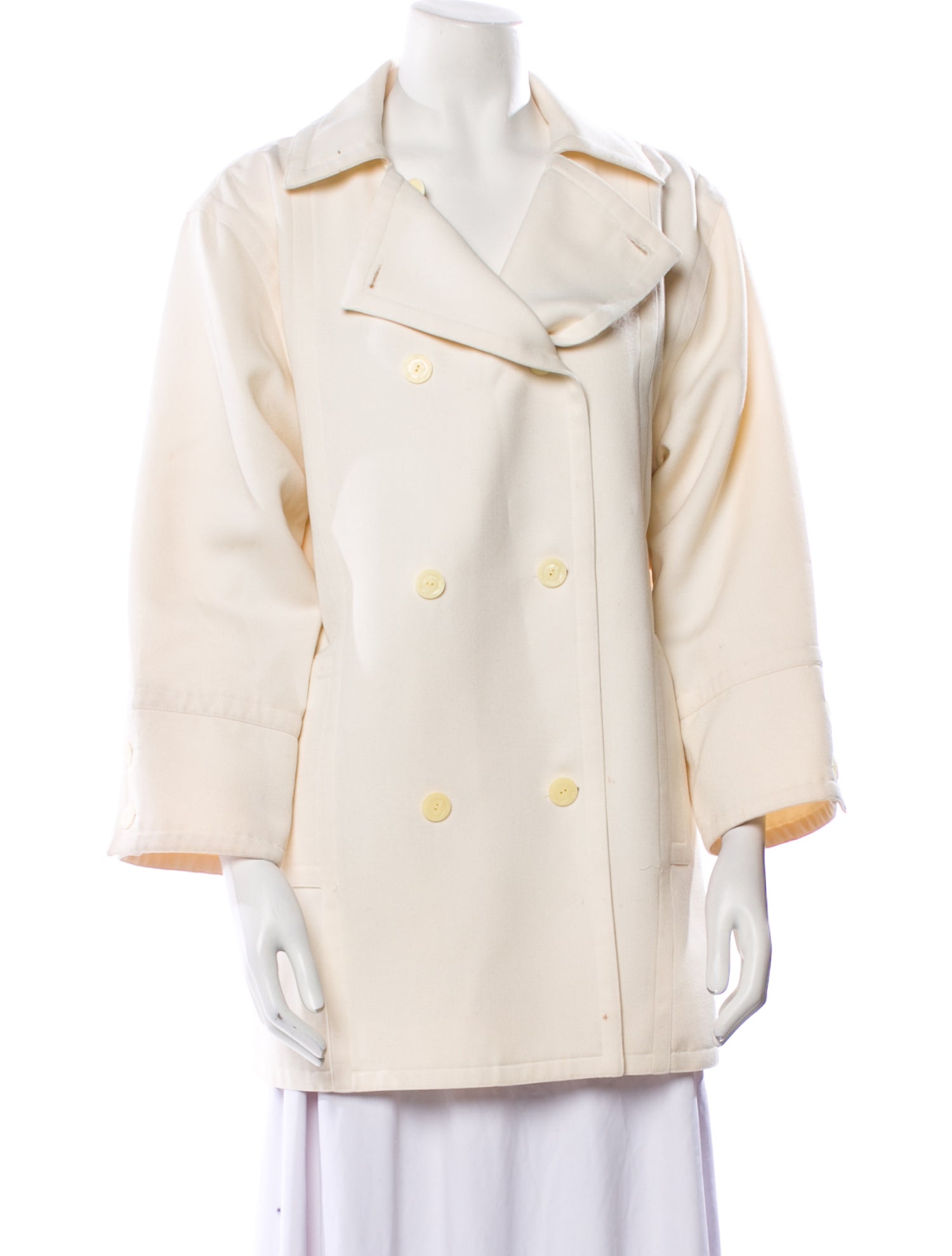 Courrèges Vintage Late 1980's - Early 1990's Peacoat