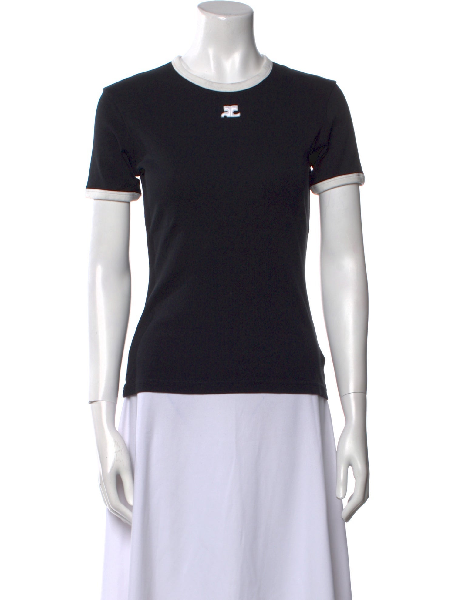 Courrèges Crew Neck Short Sleeve T-Shirt