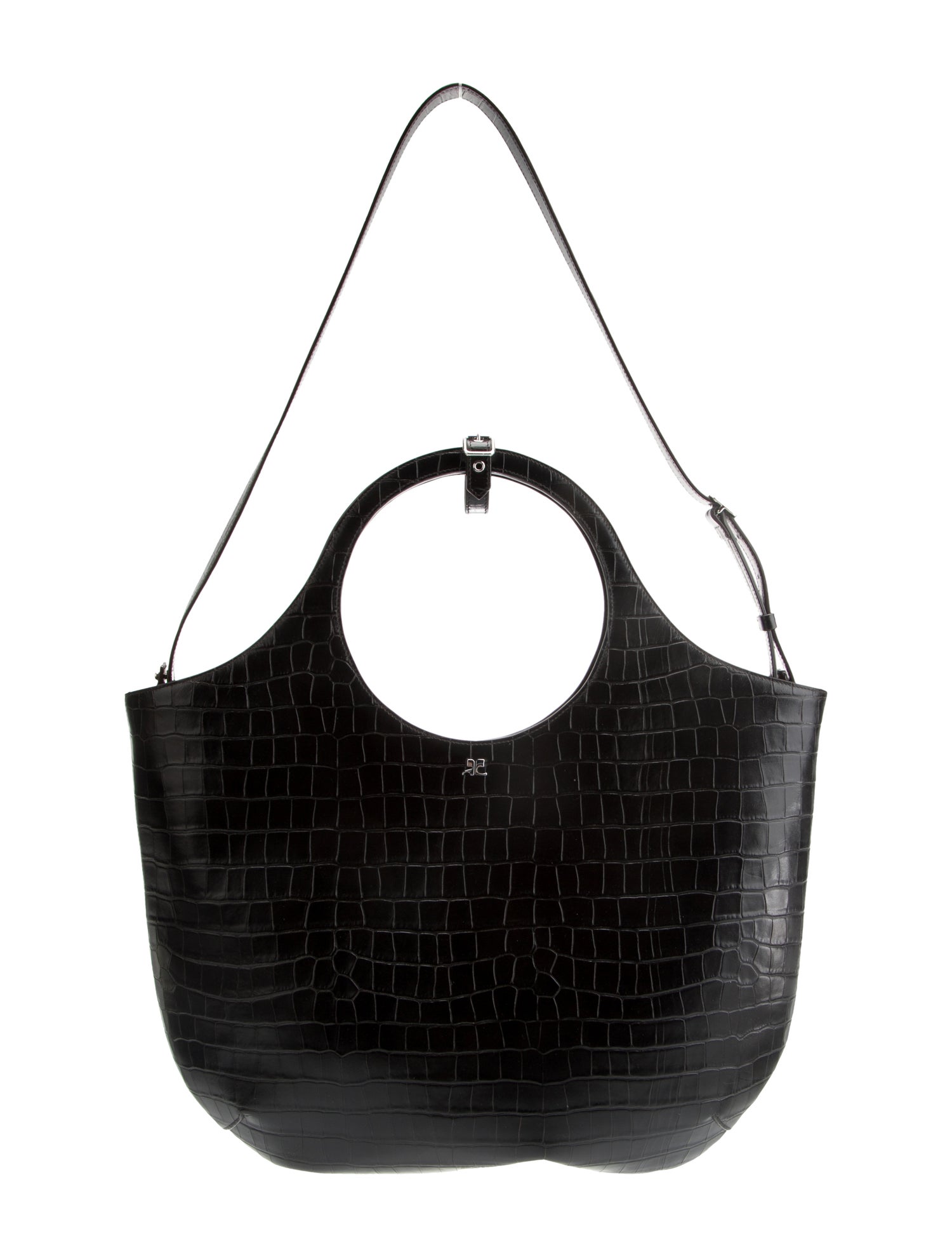 Courrèges Leather Top Handle Bag