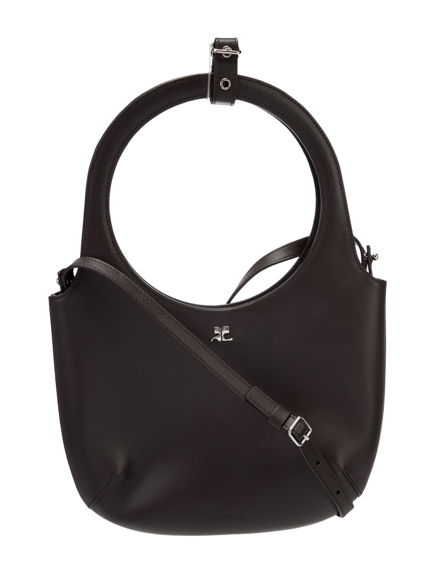 Courrèges Leather Top Handle Bag