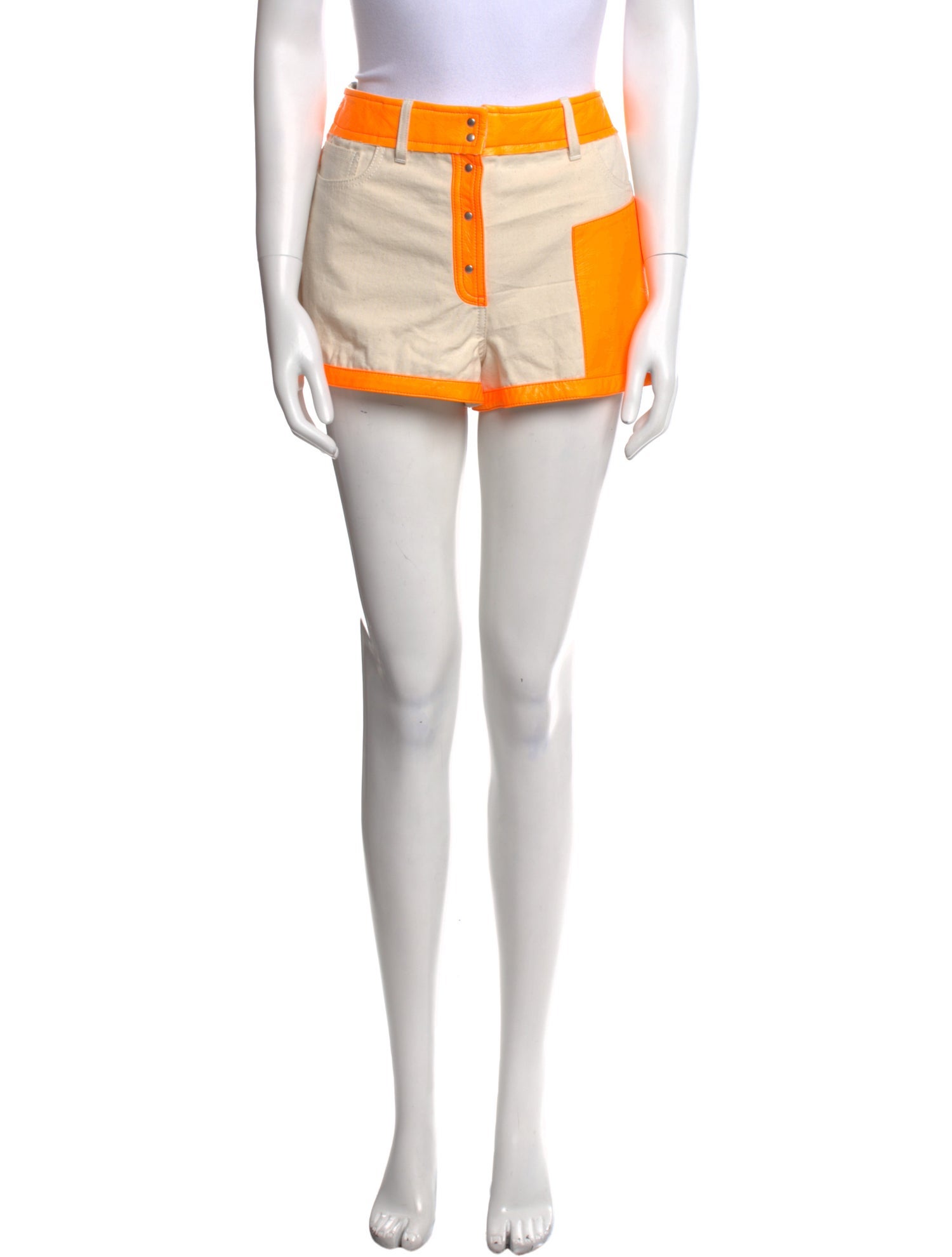 Courrèges Striped Mini Shorts