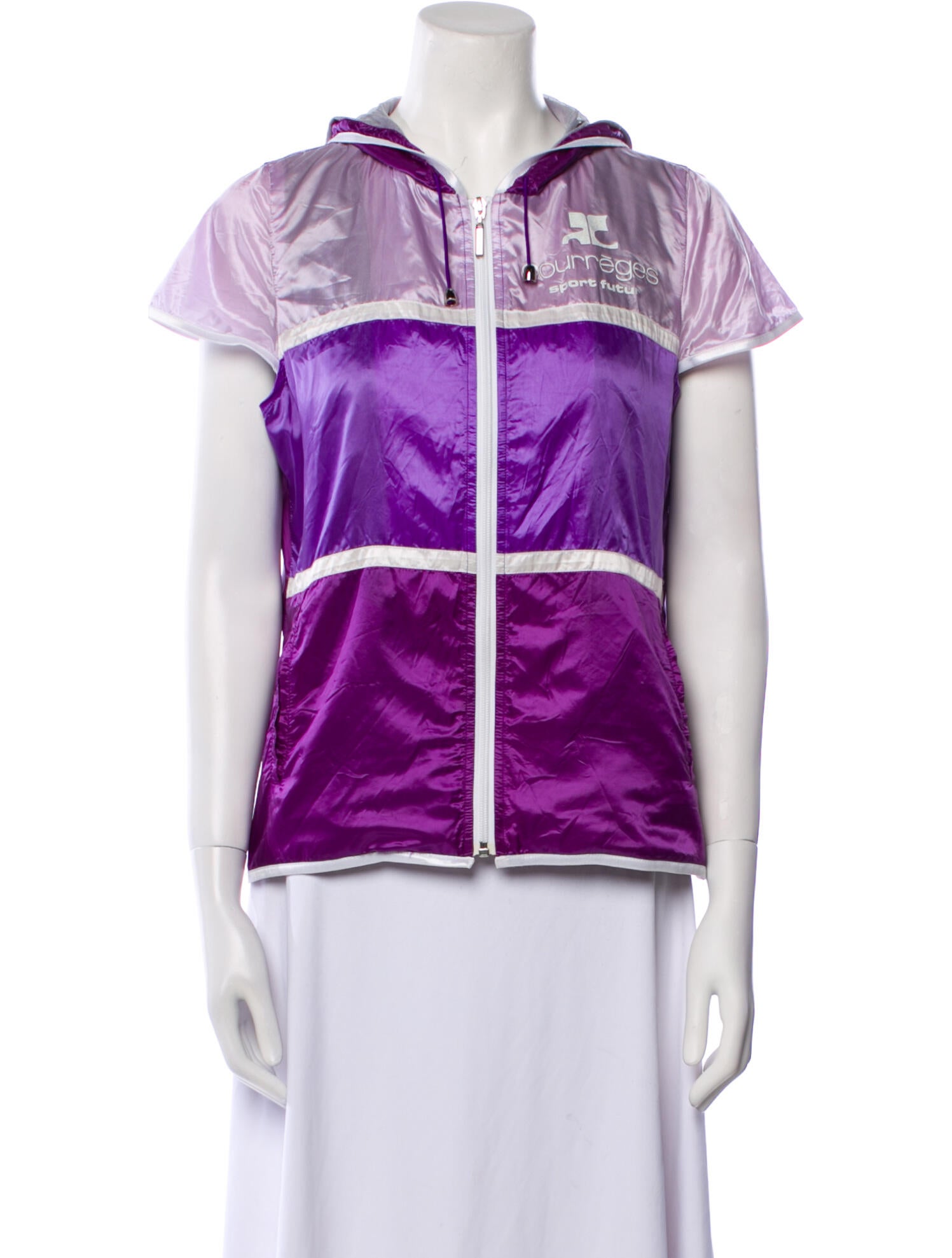 Courrèges Nylon Striped Vest