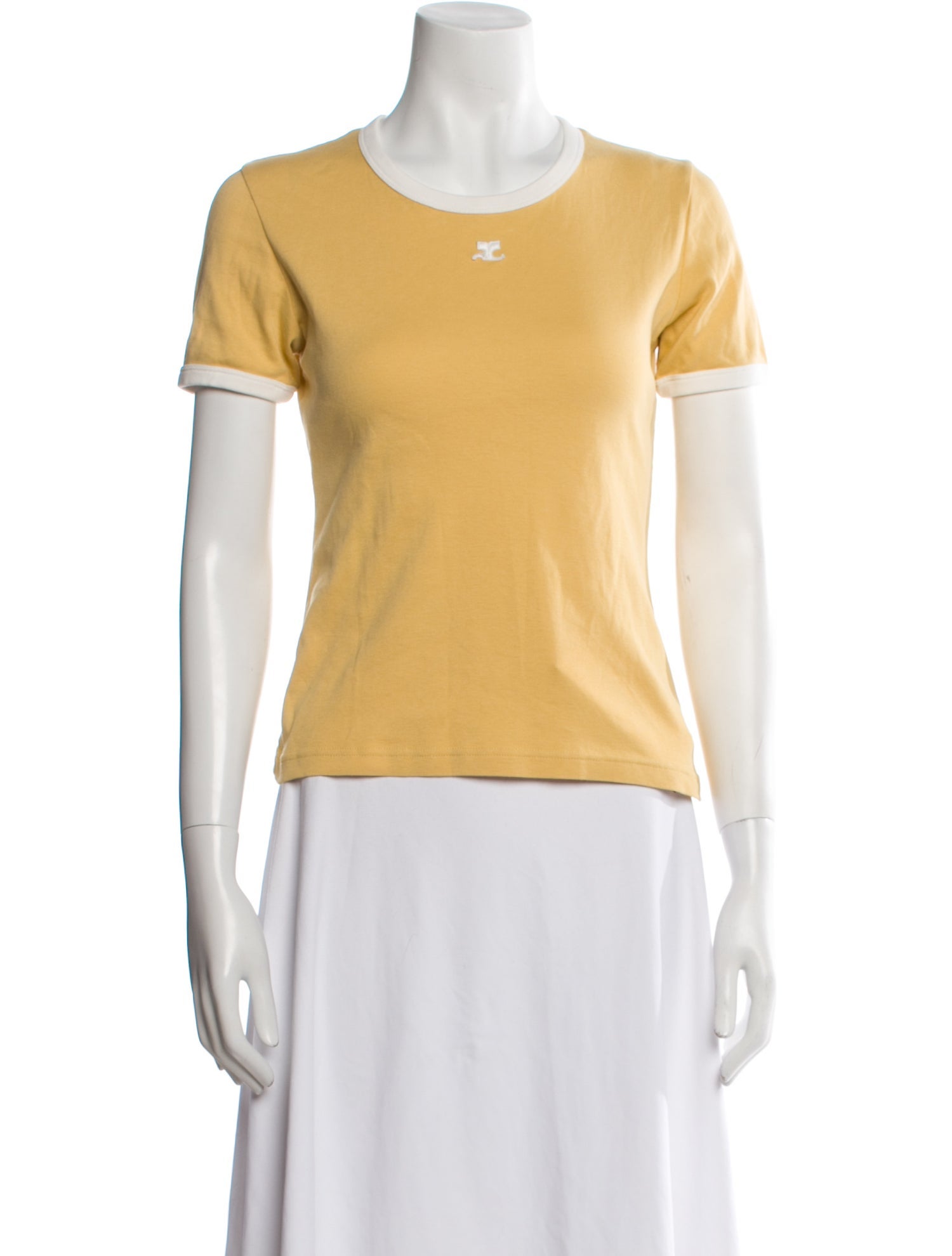 Courrèges Crew Neck Short Sleeve T-Shirt