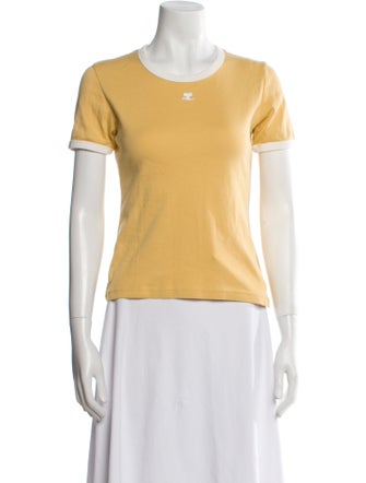 Courrèges Crew Neck Short Sleeve T-Shirt