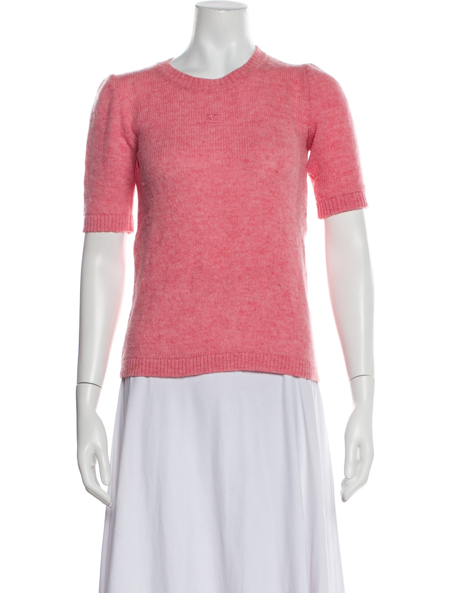 Courrèges Wool Crew Neck Sweater