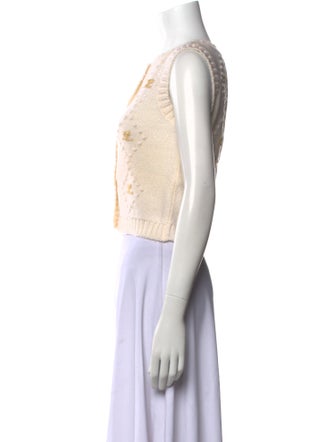 Courrèges Wool Graphic Print Sweater