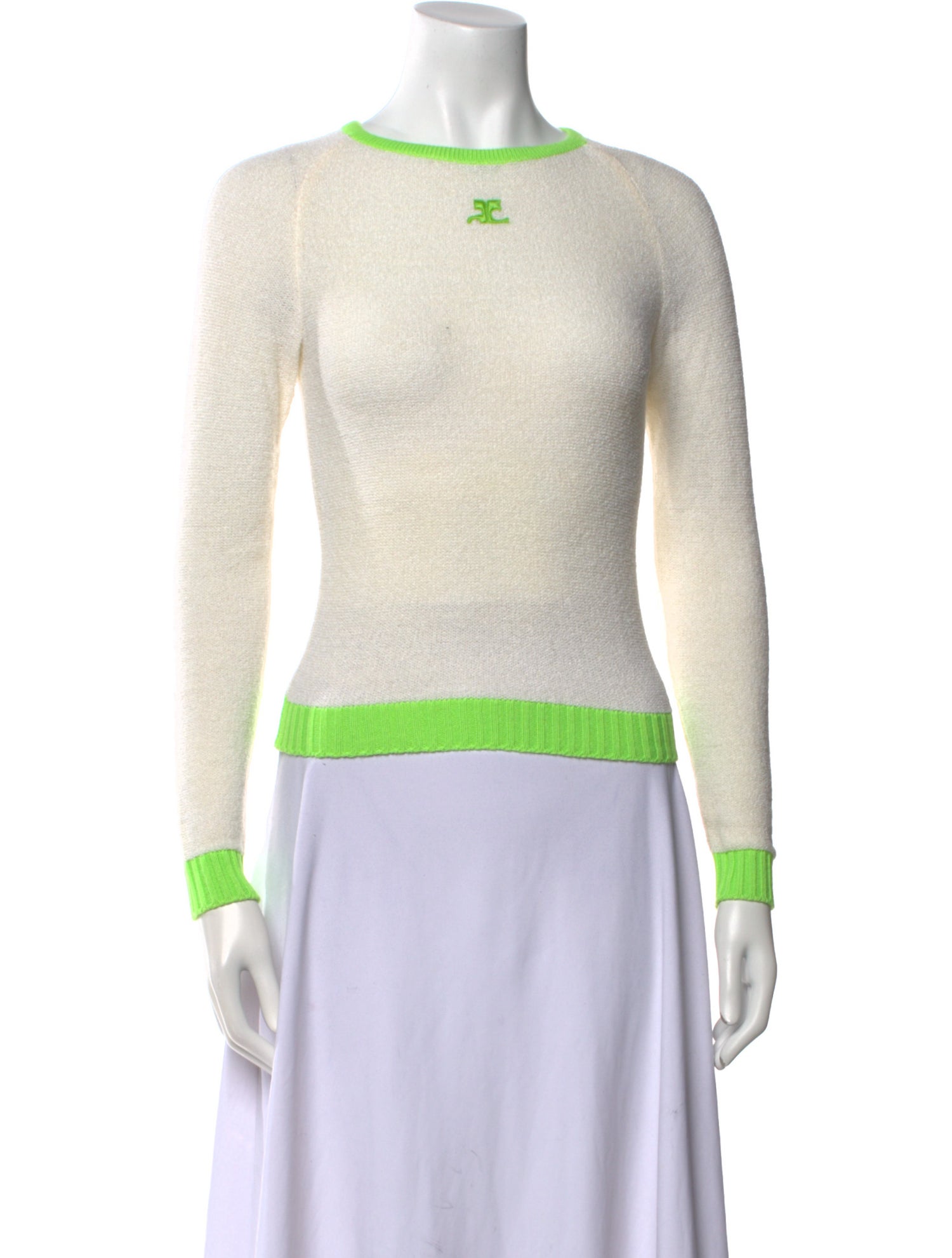 Courrèges Bateau Neckline Sweater