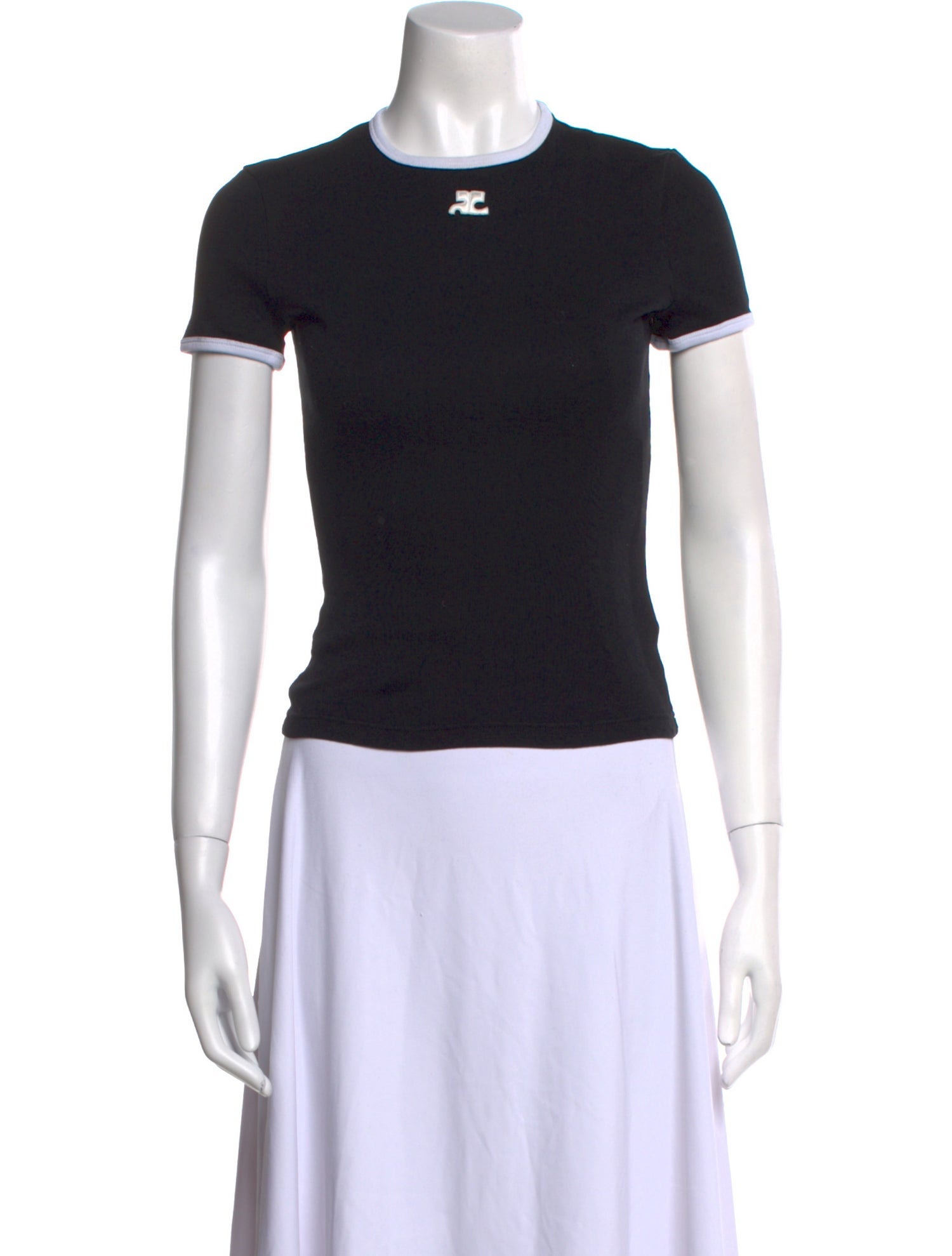 Courrèges Crew Neck Short Sleeve T-Shirt