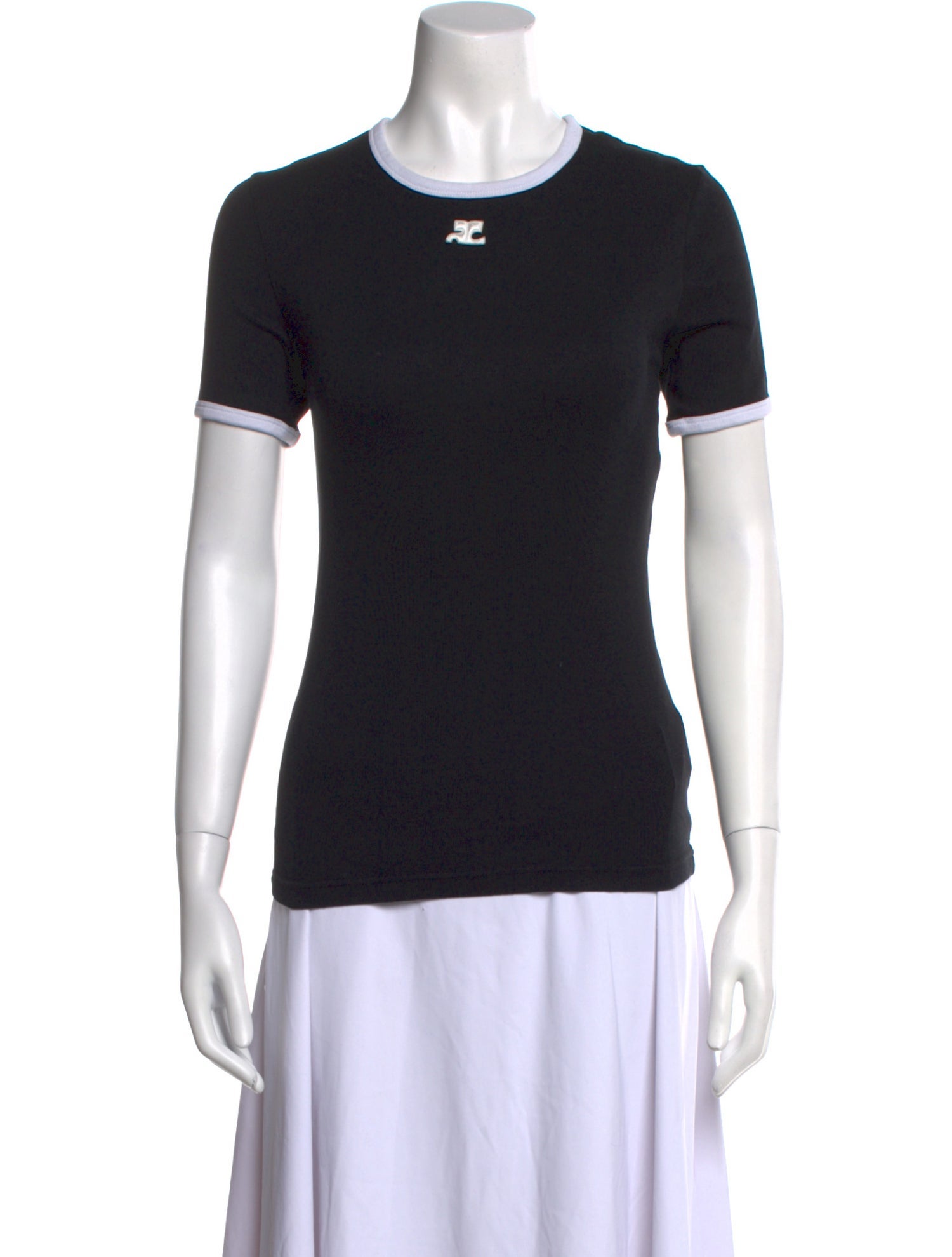 Courrèges Crew Neck Short Sleeve T-Shirt