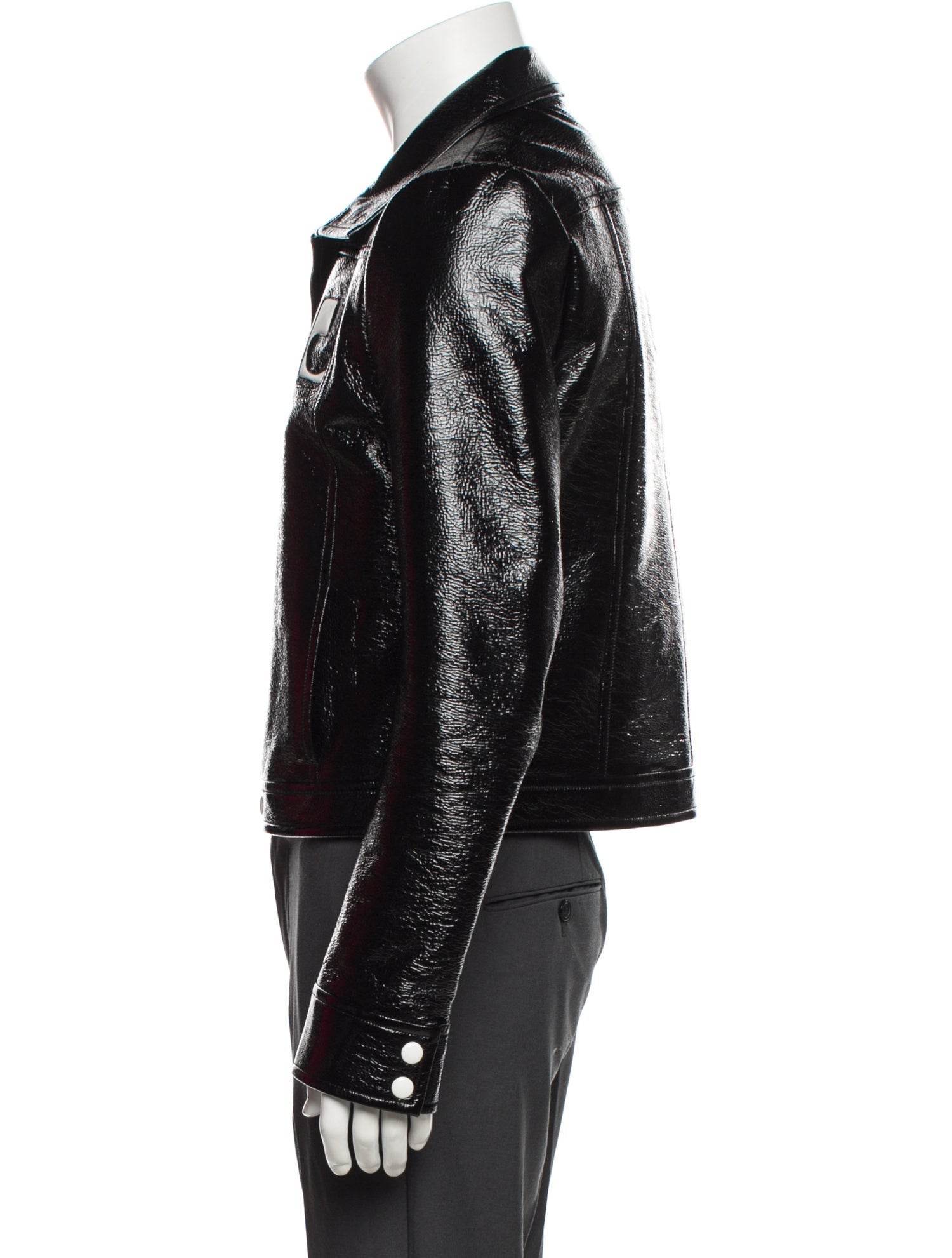 Courrèges Graphic Print Moto Jacket