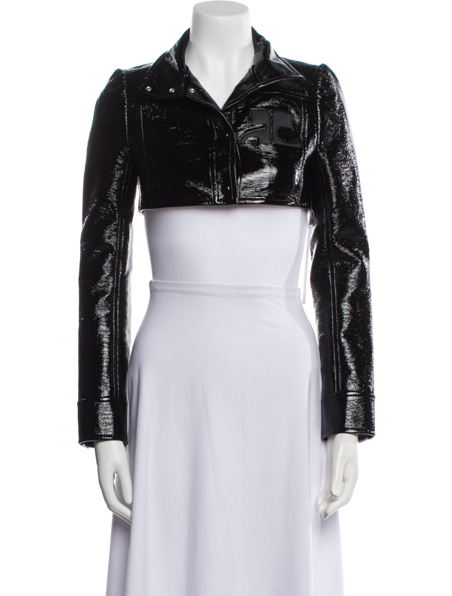 Courrèges Lace Pattern Biker Jacket