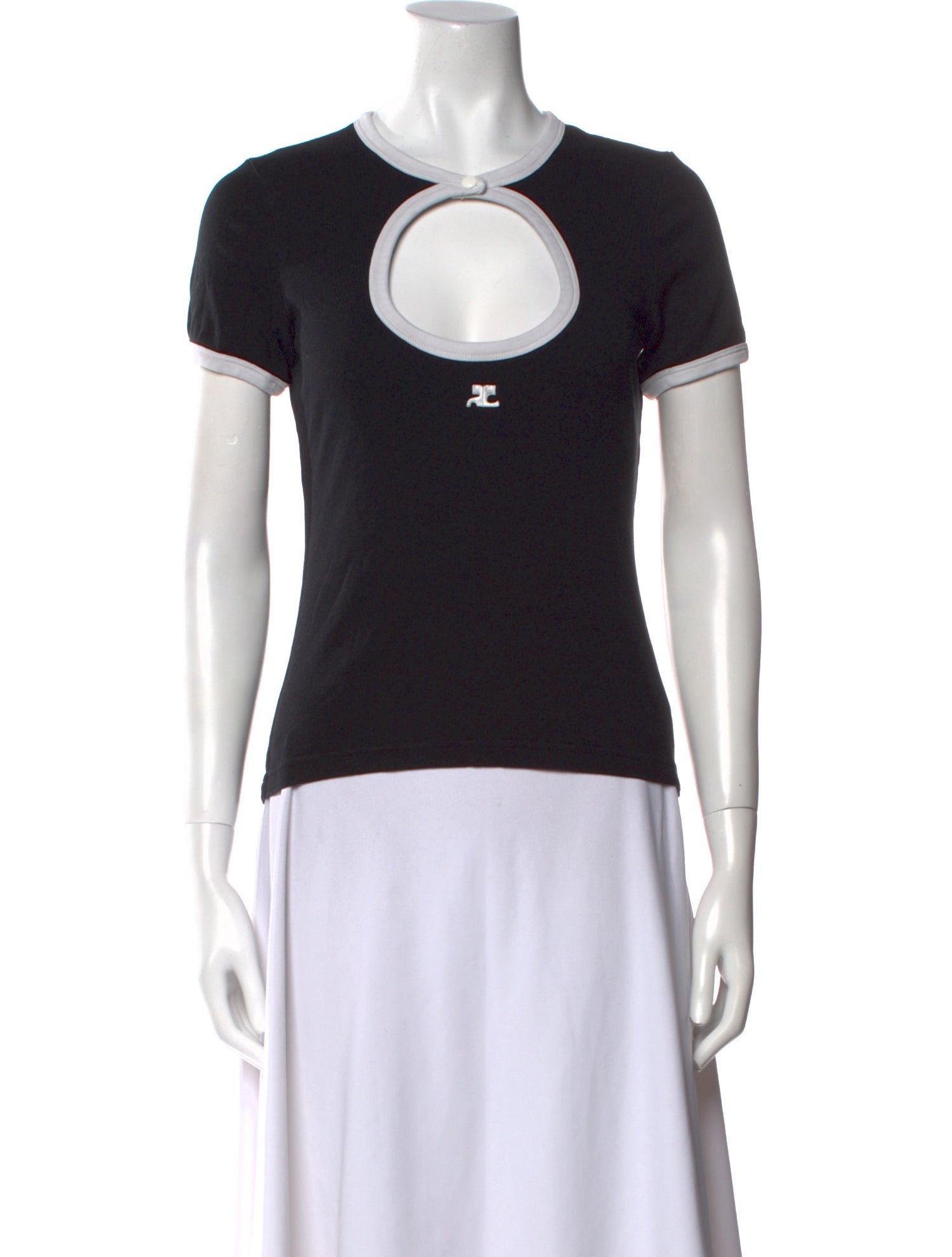 Courrèges Crew Neck Short Sleeve T-Shirt