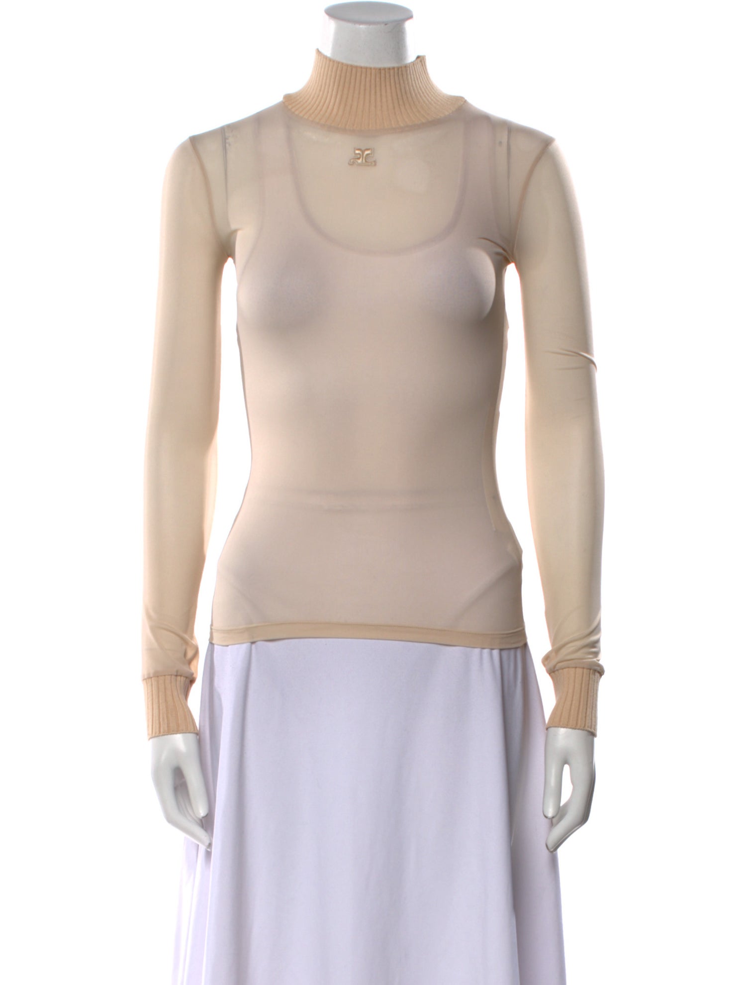 Courrèges Turtleneck Long Sleeve Top