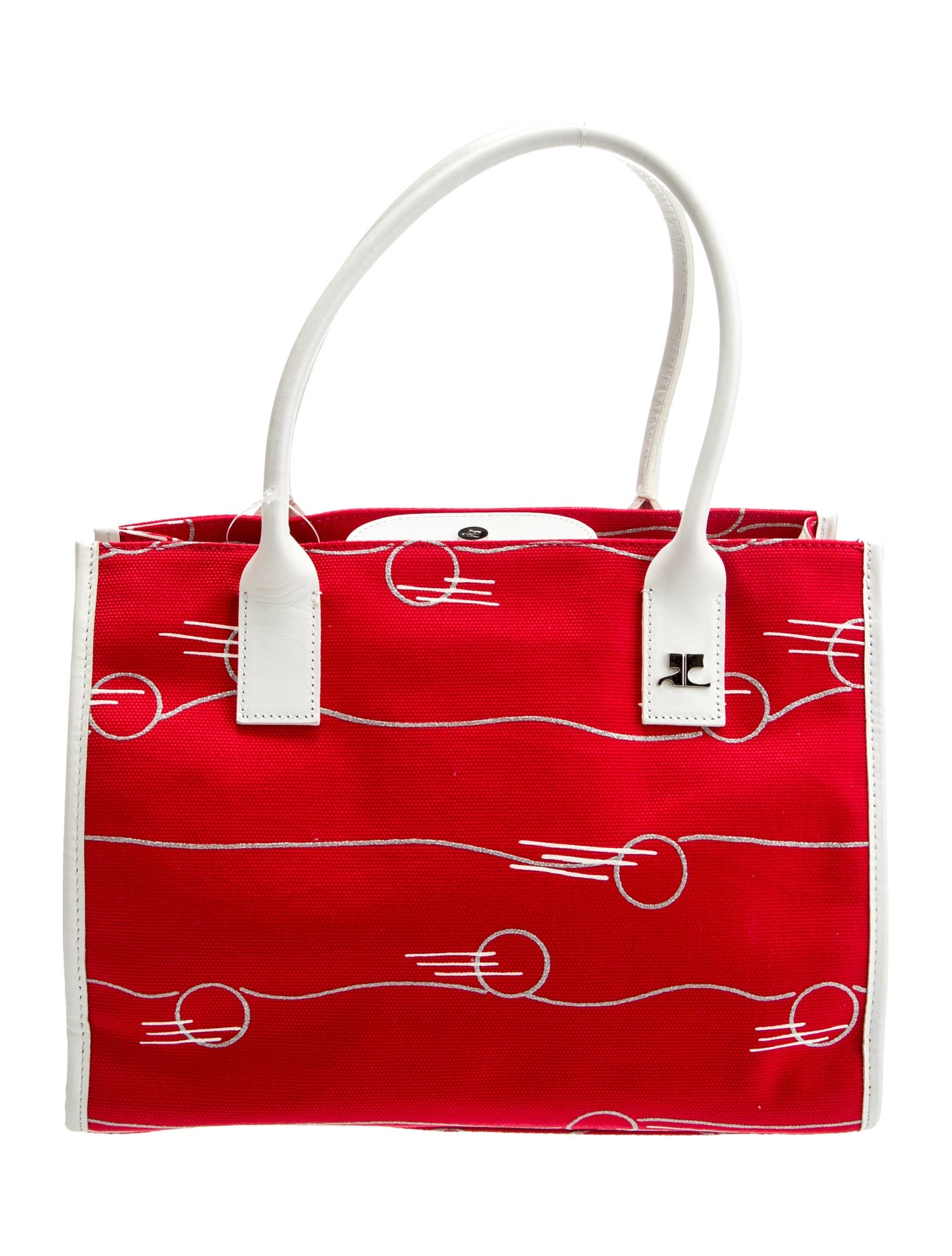 Courrèges Canvas Top Handle Bag