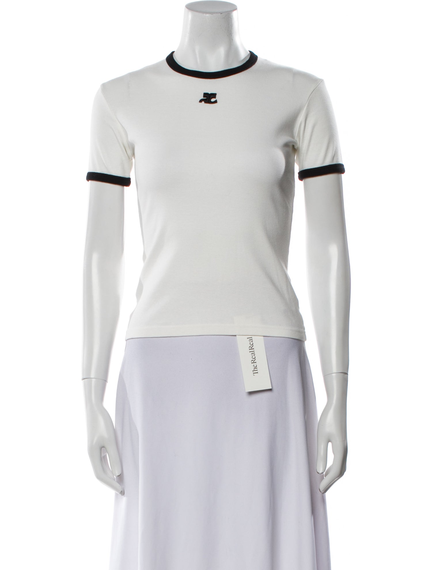 Courrèges Crew Neck Short Sleeve T-Shirt