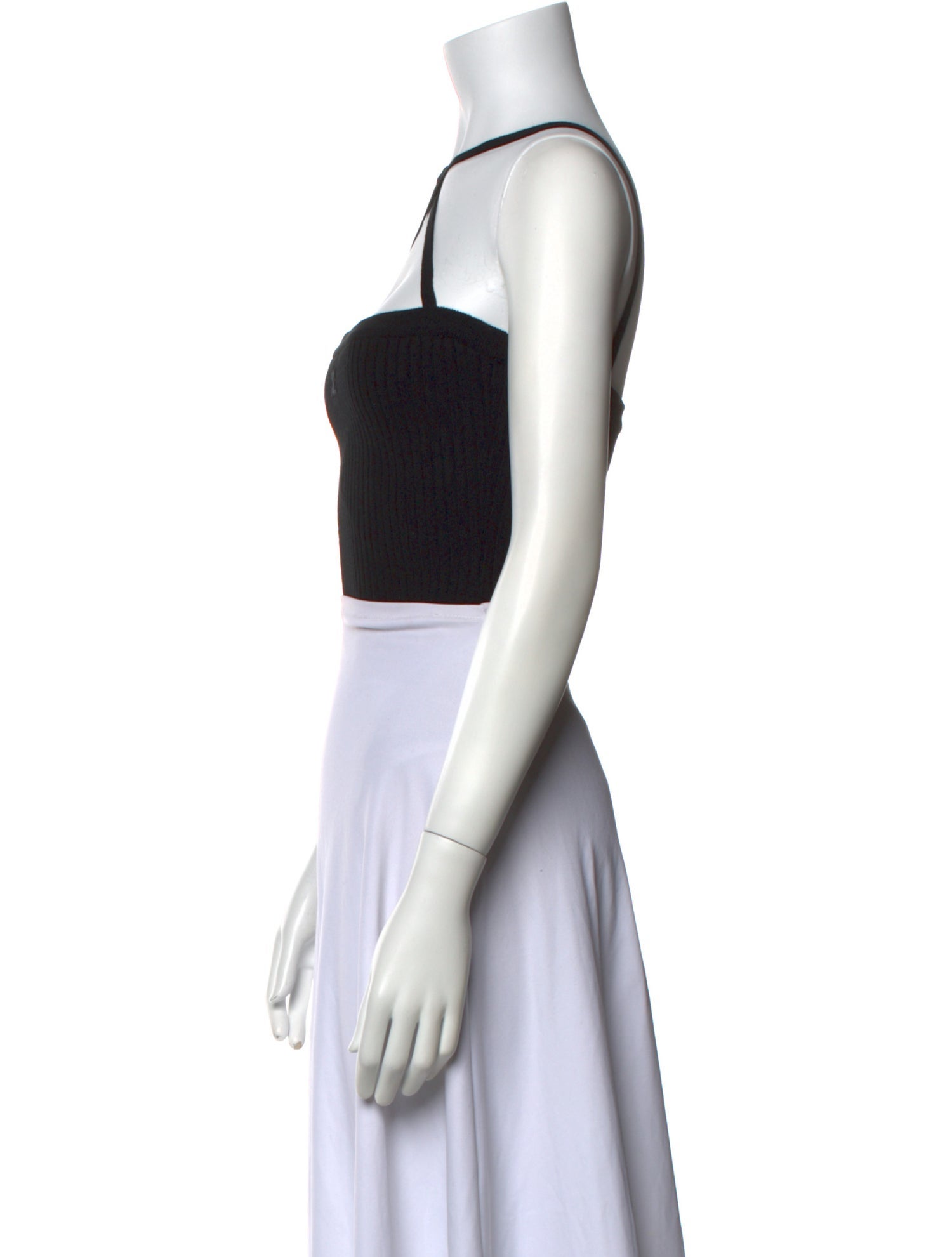 Courrèges Halterneck Sleeveless Crop Top