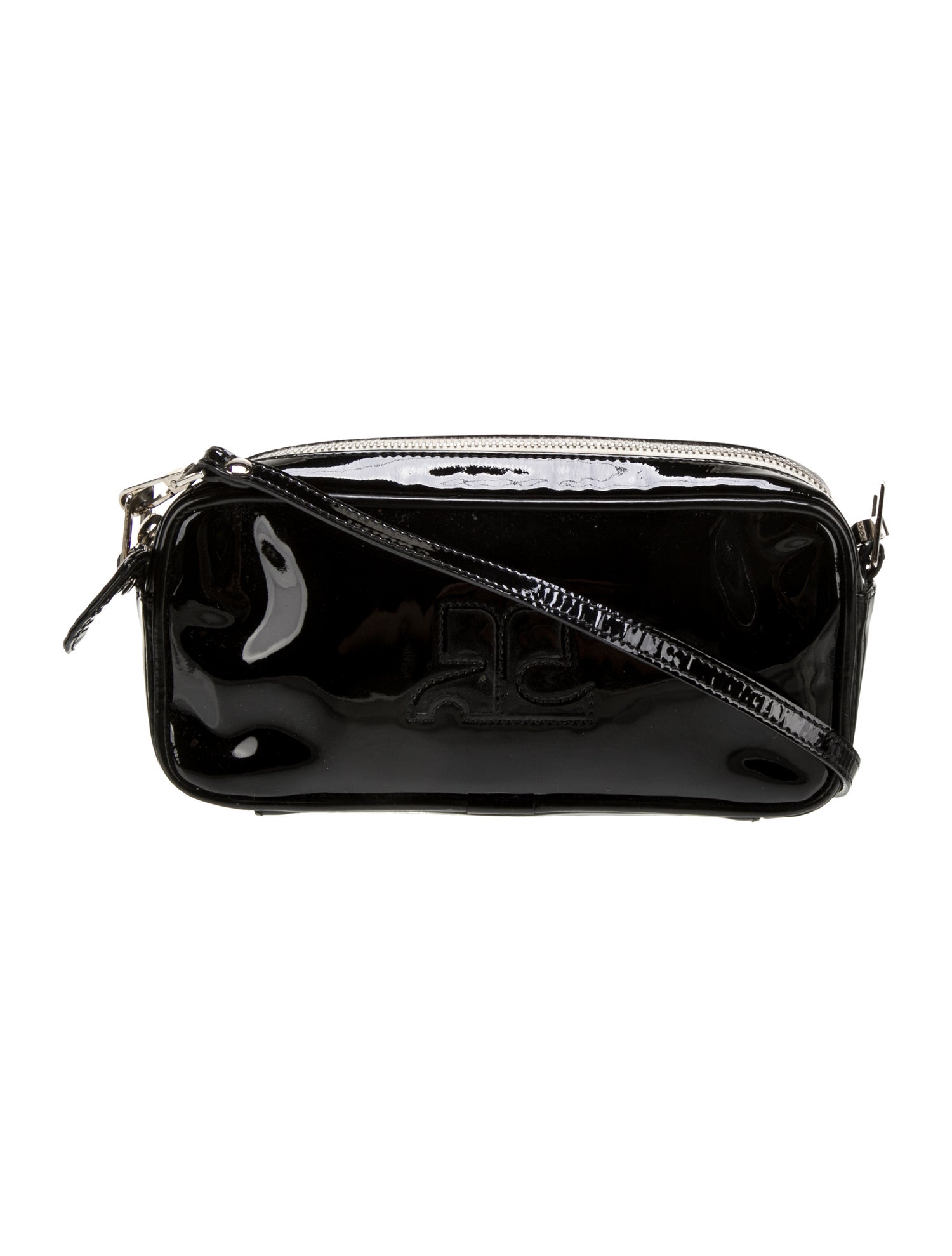 Courrèges Patent Leather Crossbody Bag