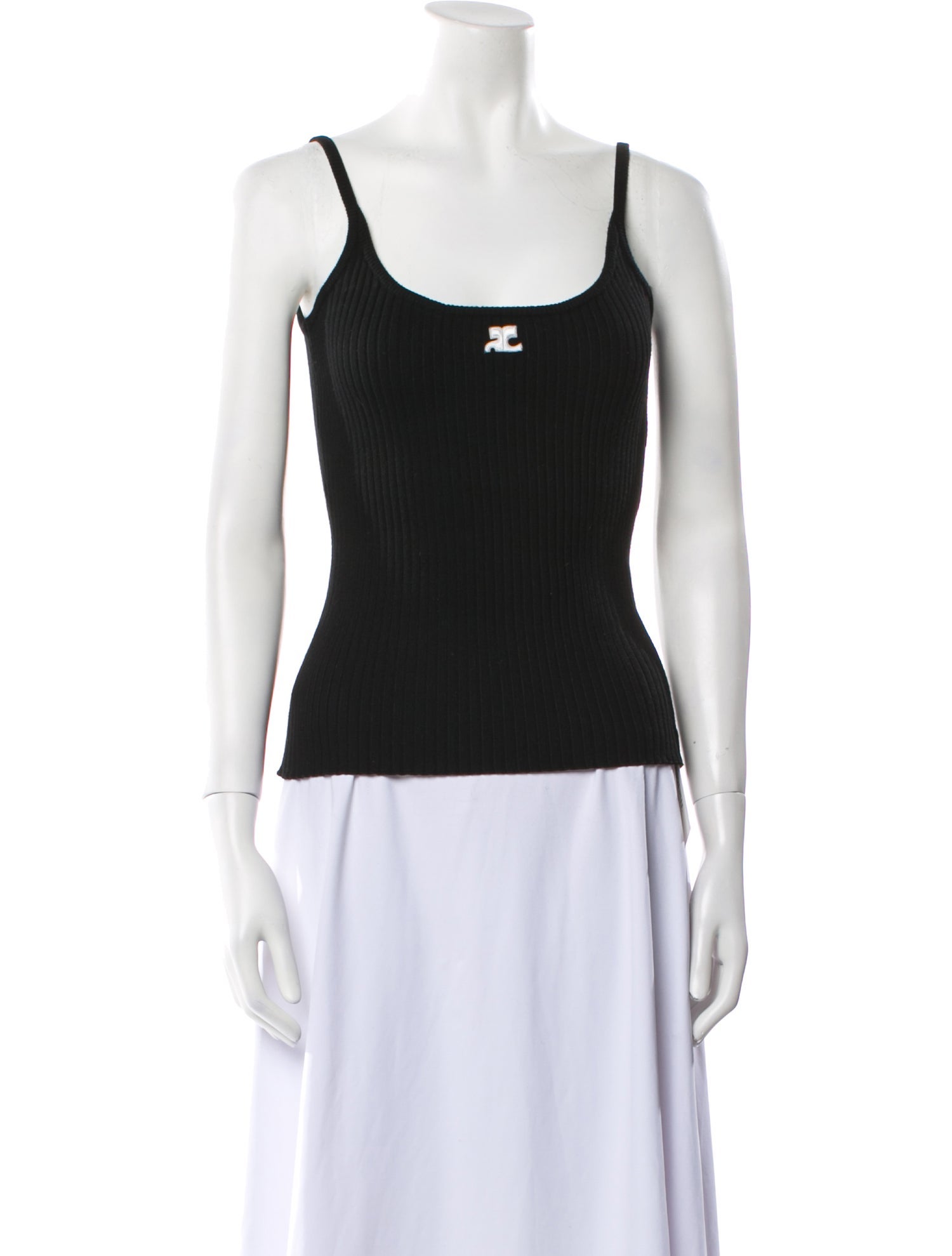 Courrèges Scoop Neck Sleeveless Top