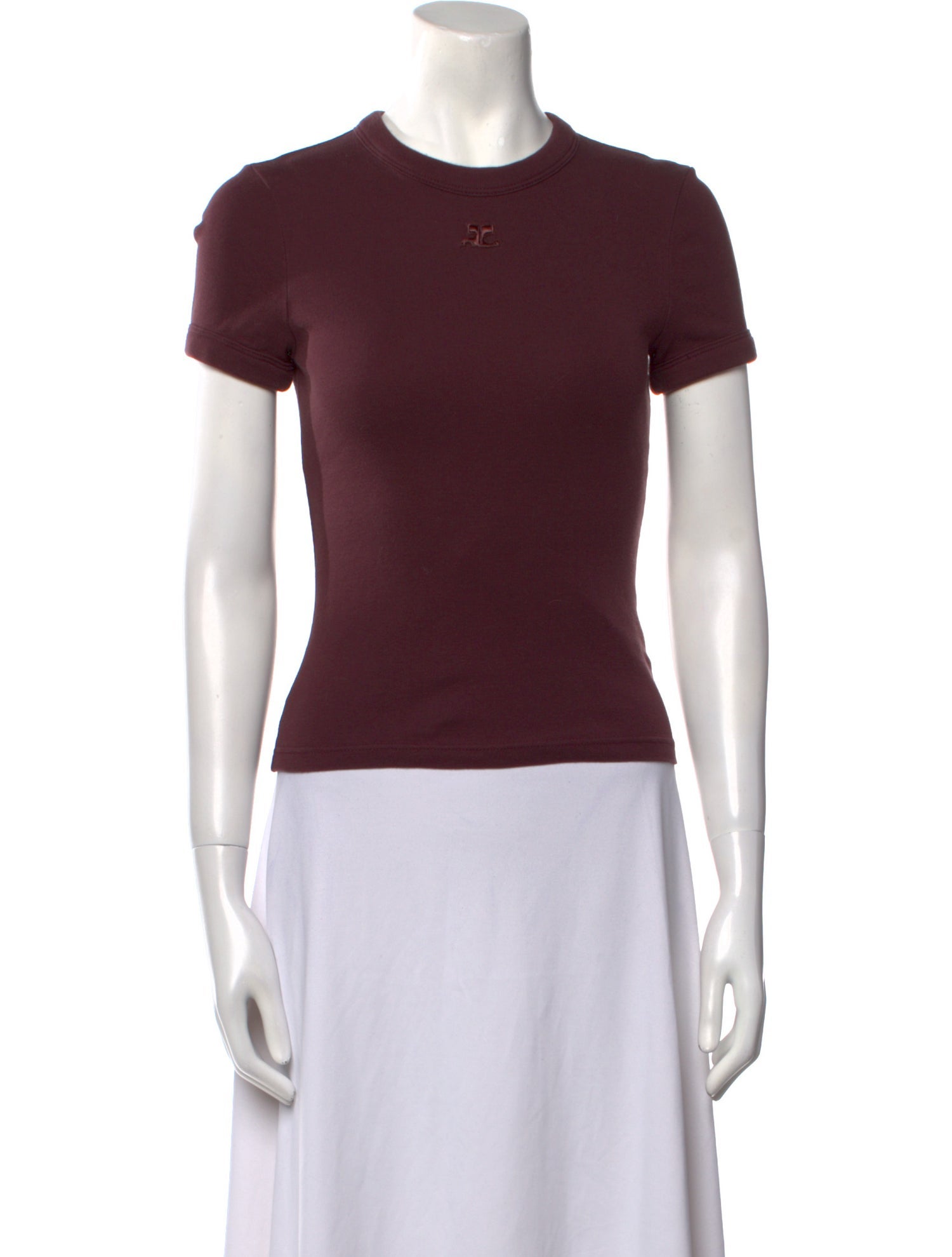 Courrèges Crew Neck Short Sleeve T-Shirt