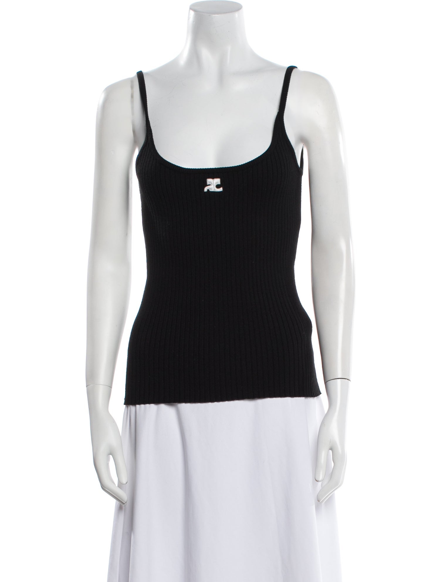 Courrèges Scoop Neck Sleeveless Top