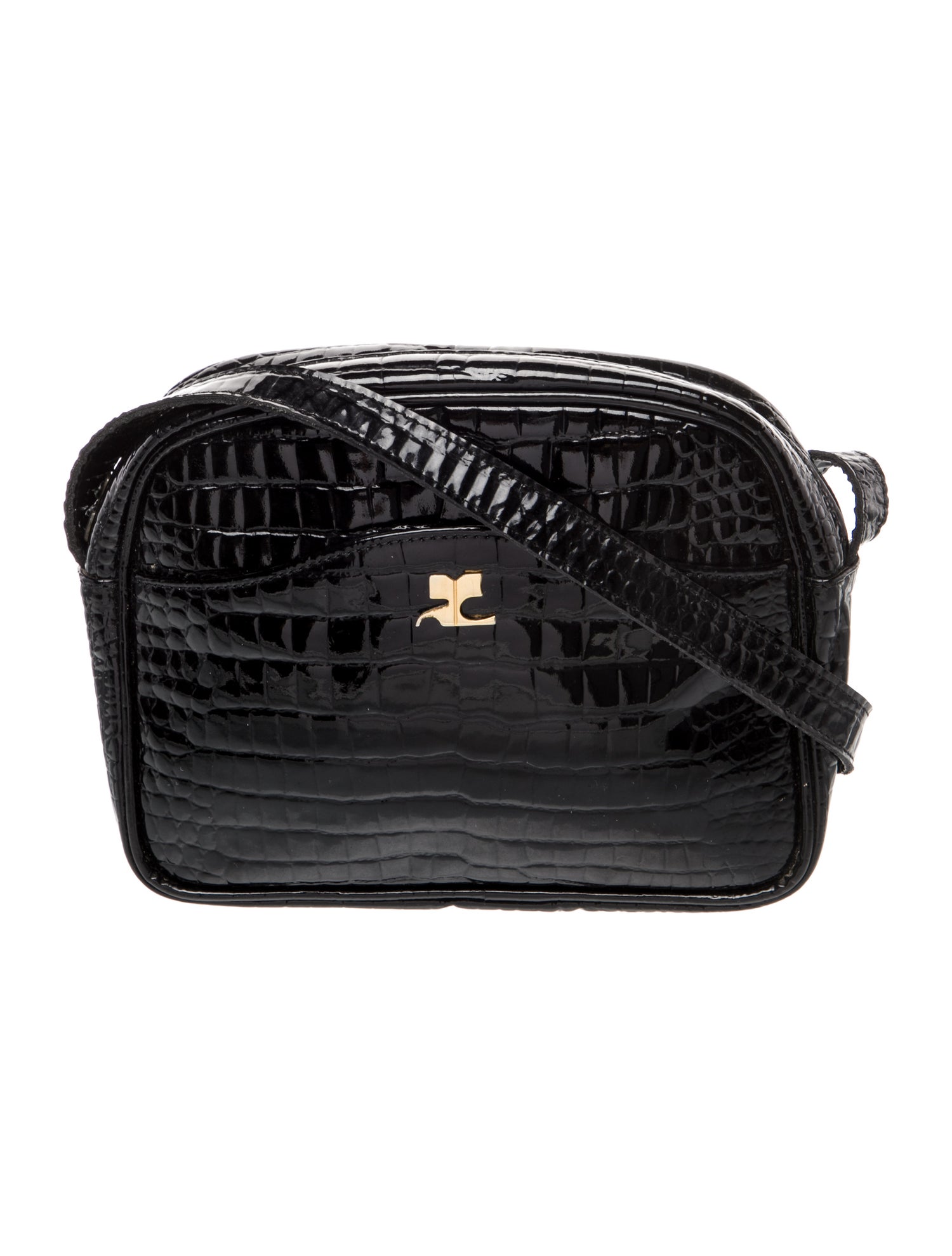 Courrèges Patent Leather Crossbody Bag