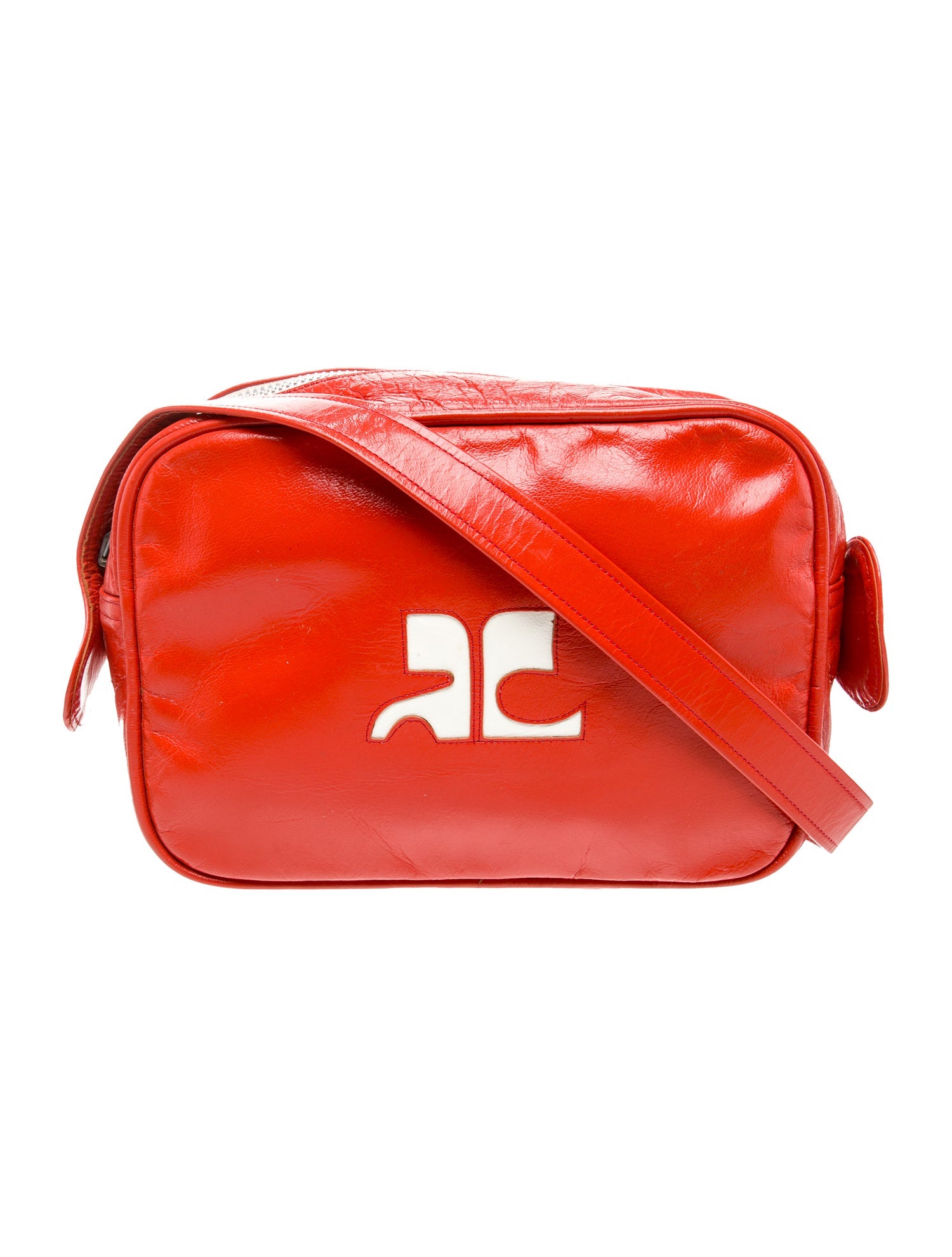 Courrèges Leather Shoulder Bag