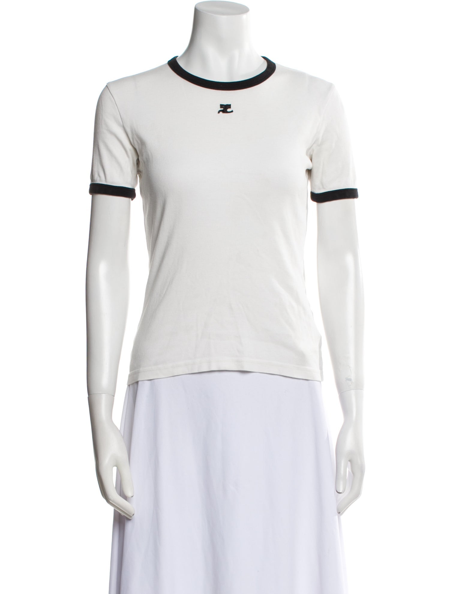 Courrèges Crew Neck Short Sleeve T-Shirt