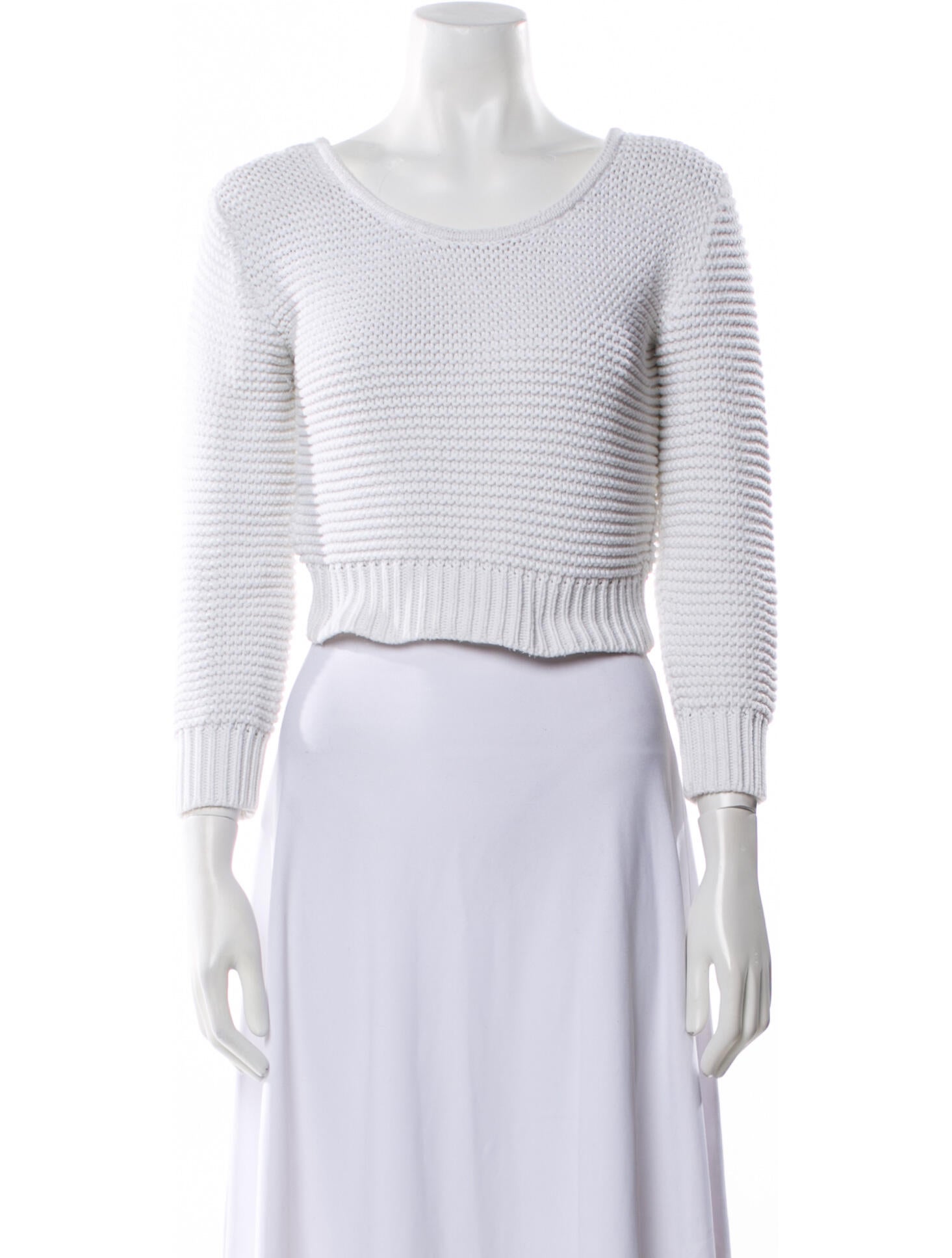Courrèges Merino Wool Scoop Neck Sweater